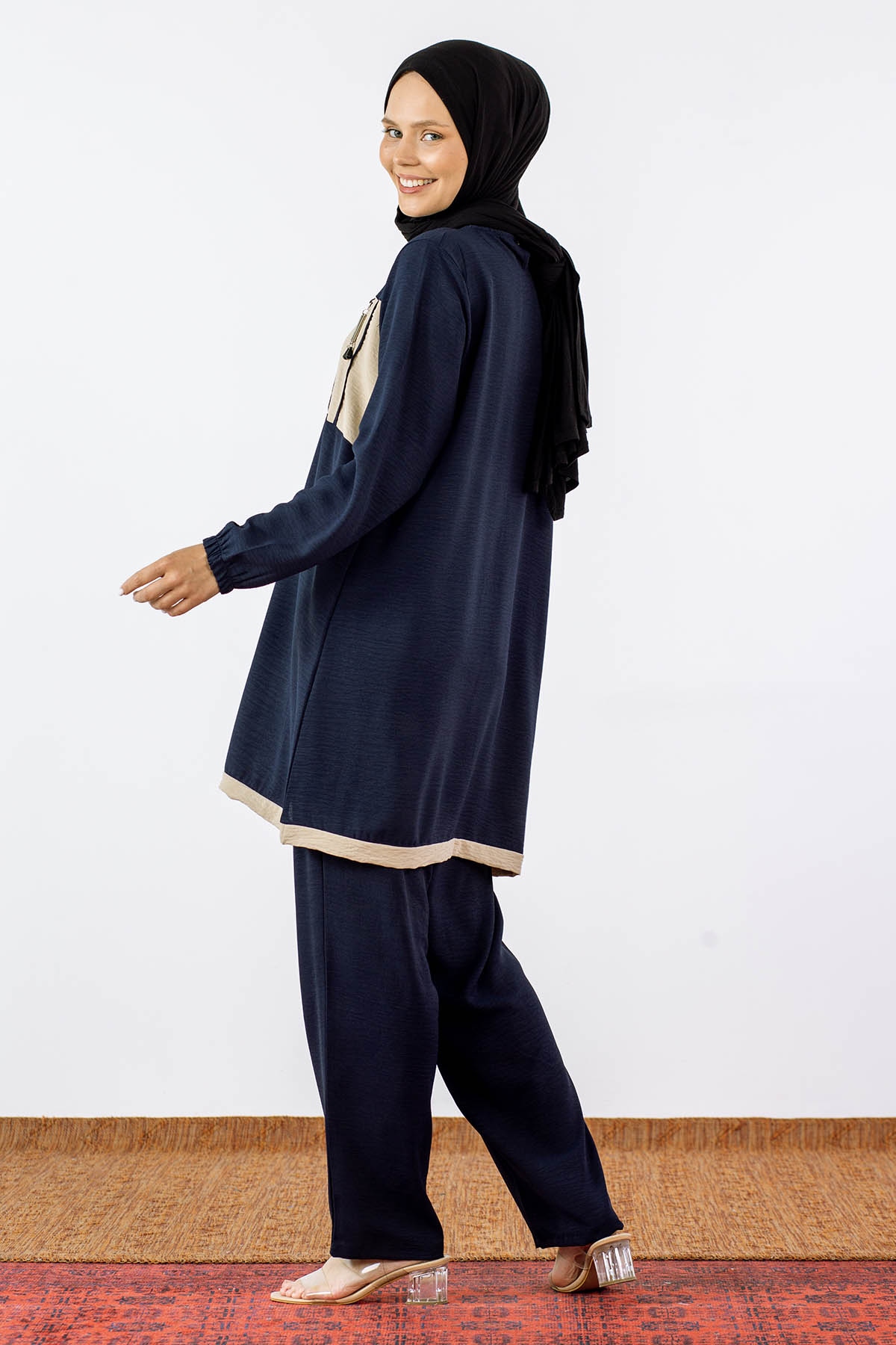 8037 Takim 44-50 Ae - Lacivert - 5