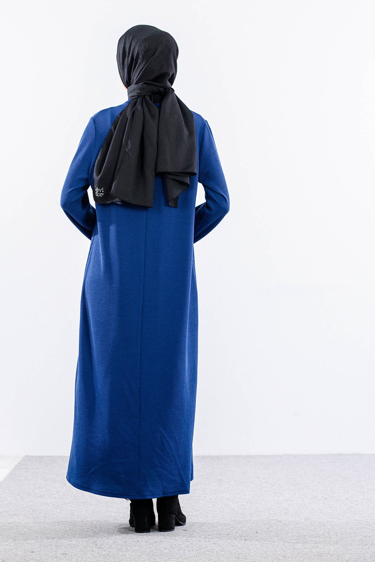 8191 Elbise 3-4-5-6 Triko Kumas - Sax - 5