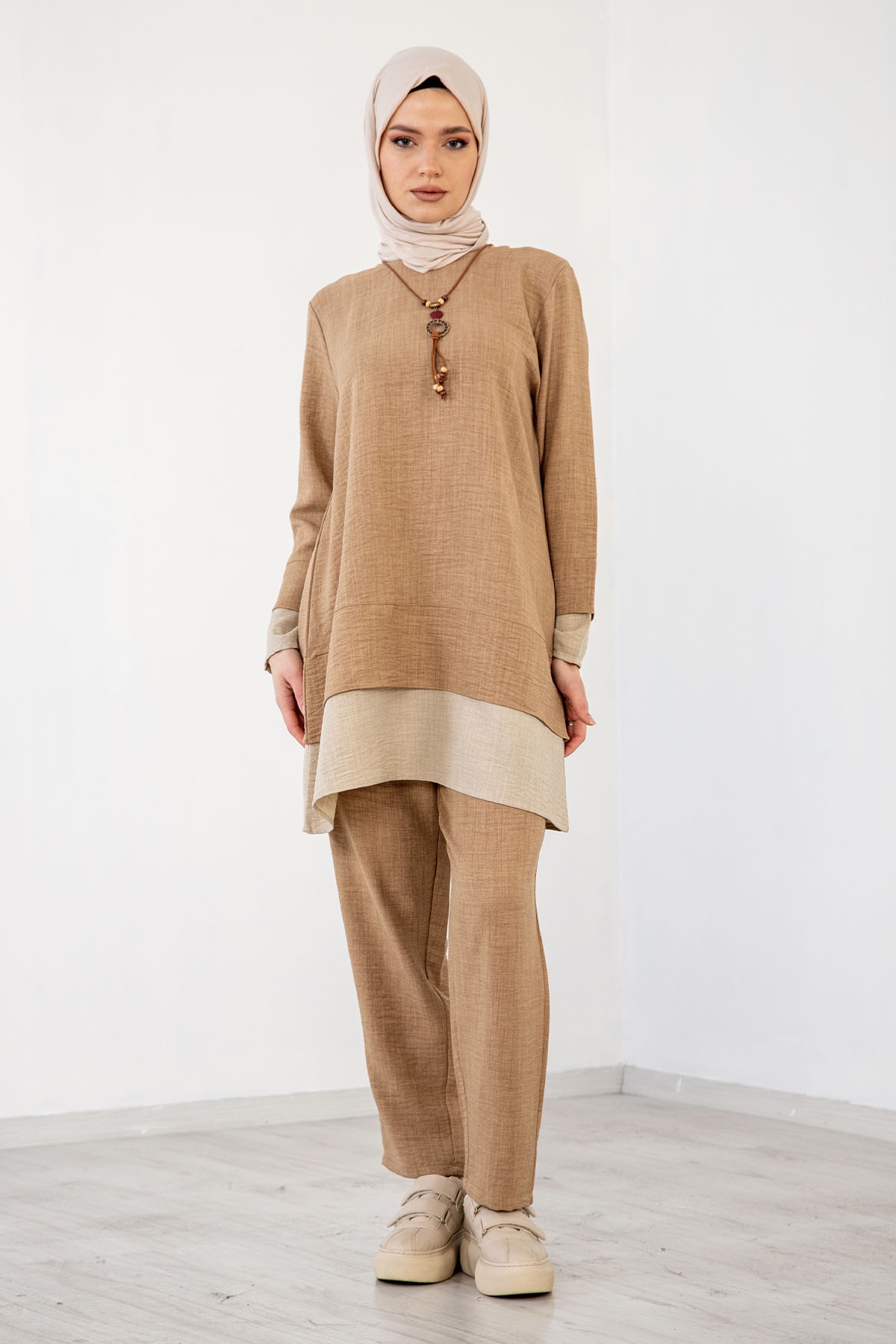 8213 Takim 44-50 - Bej - 1