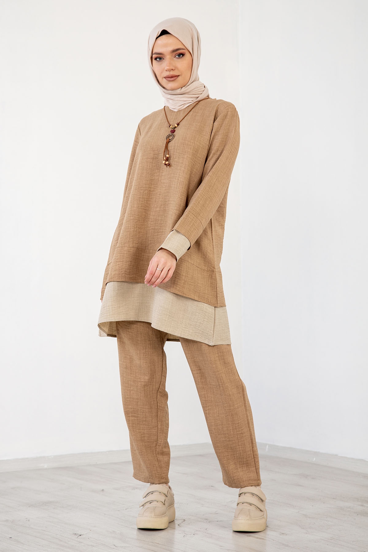 8213 Takim 44-50 - Bej - 3