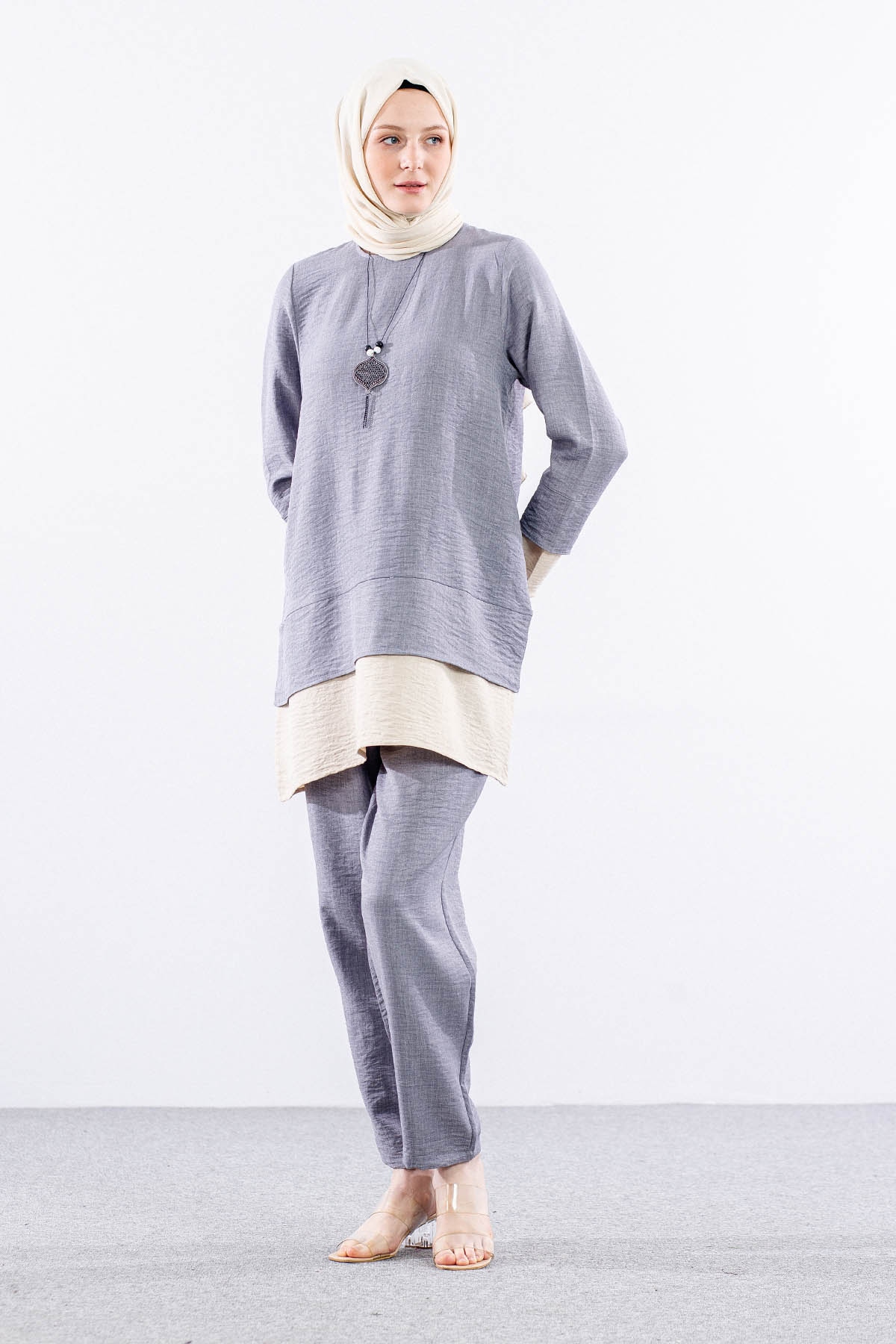 8213 Takim 44-50 Renk - Gri - 2