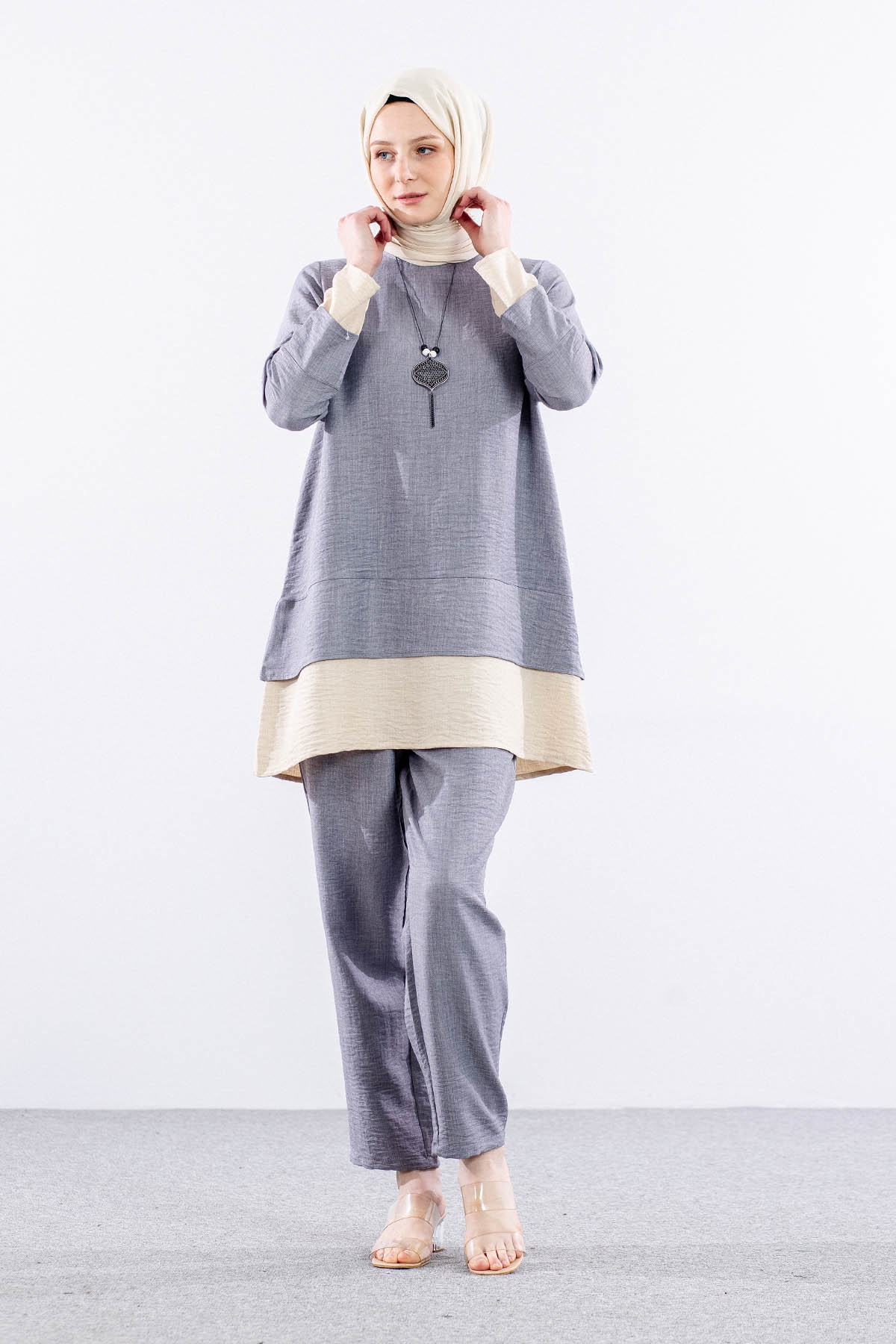 8213 Takim 44-50 Renk - Gri - 3