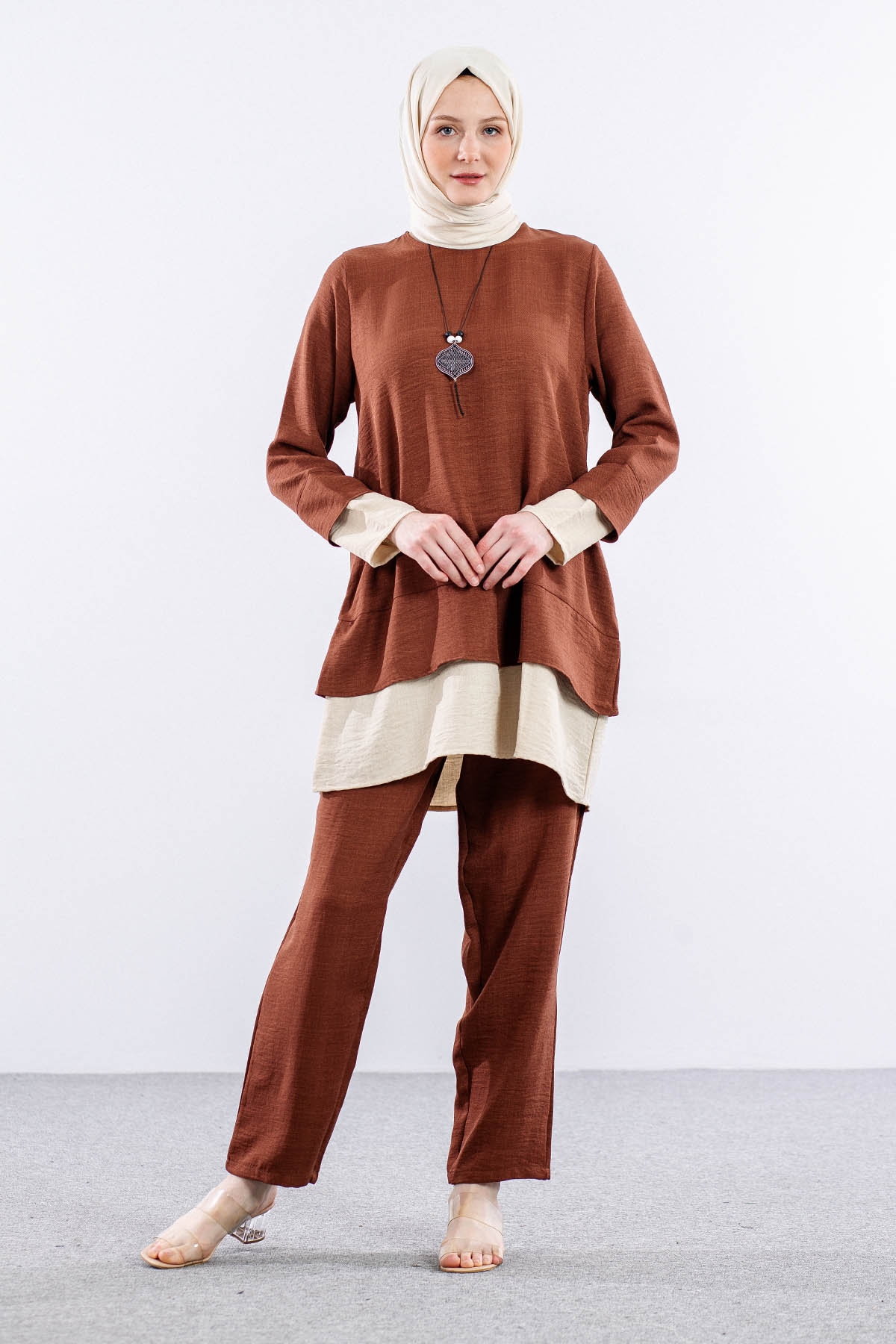 8213 Takim 44-50 Renk - Kahve - 1