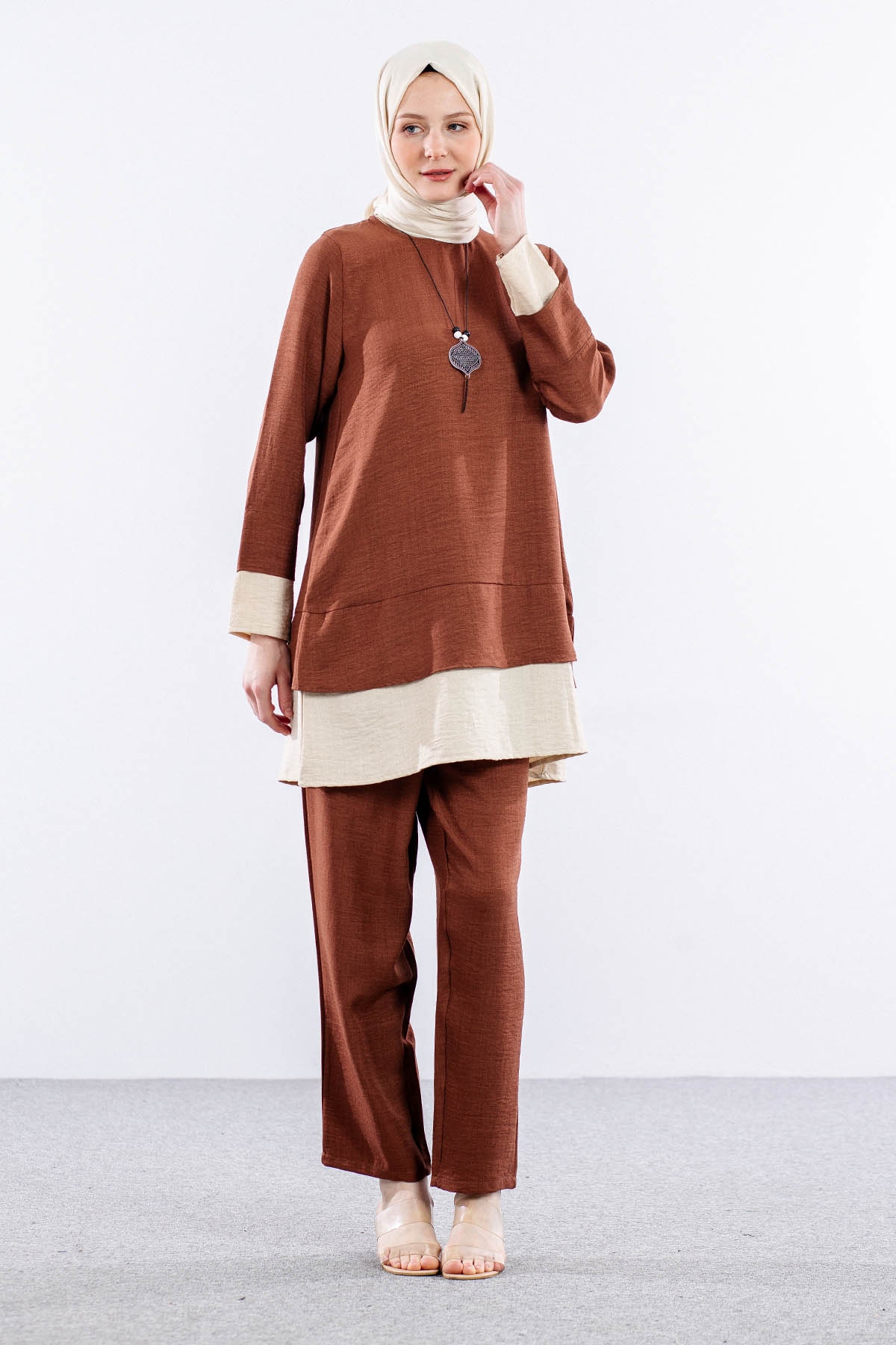 8213 Takim 44-50 Renk - Kahve - 2