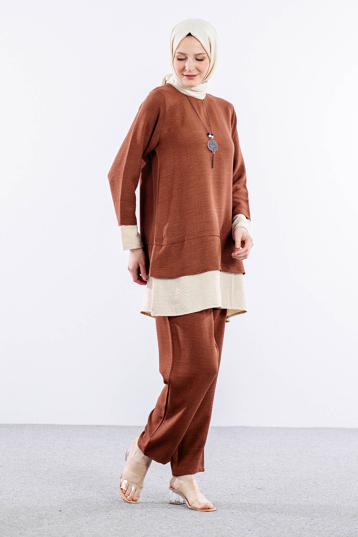 8213 Takim 44-50 Renk - Kahve - 3