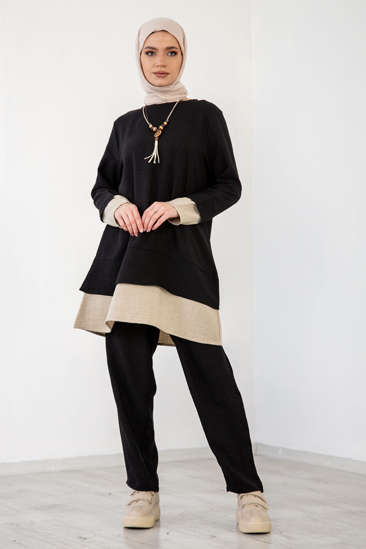 8213 Takim 44-50 - Siyah - 2