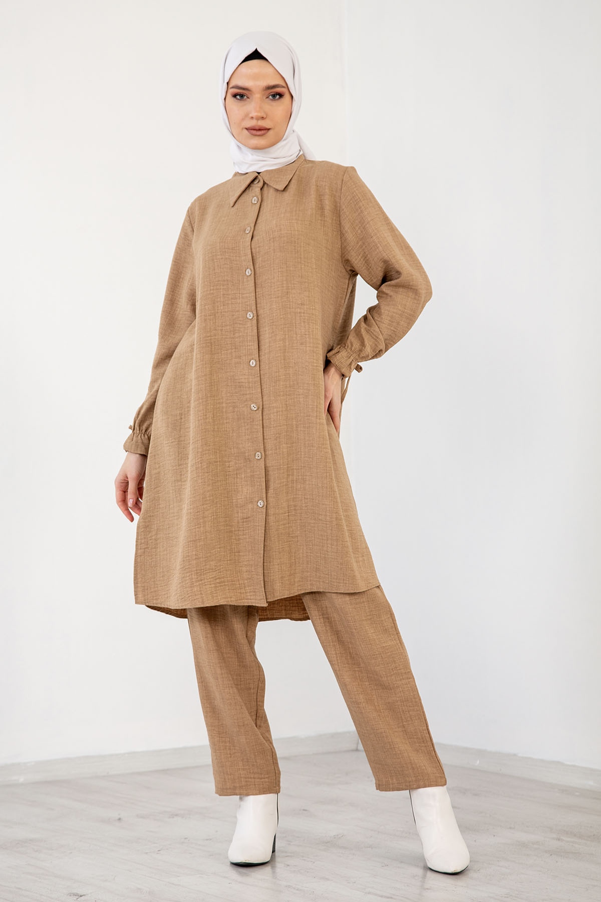 8214 Takim 44-50 - Bej - 2