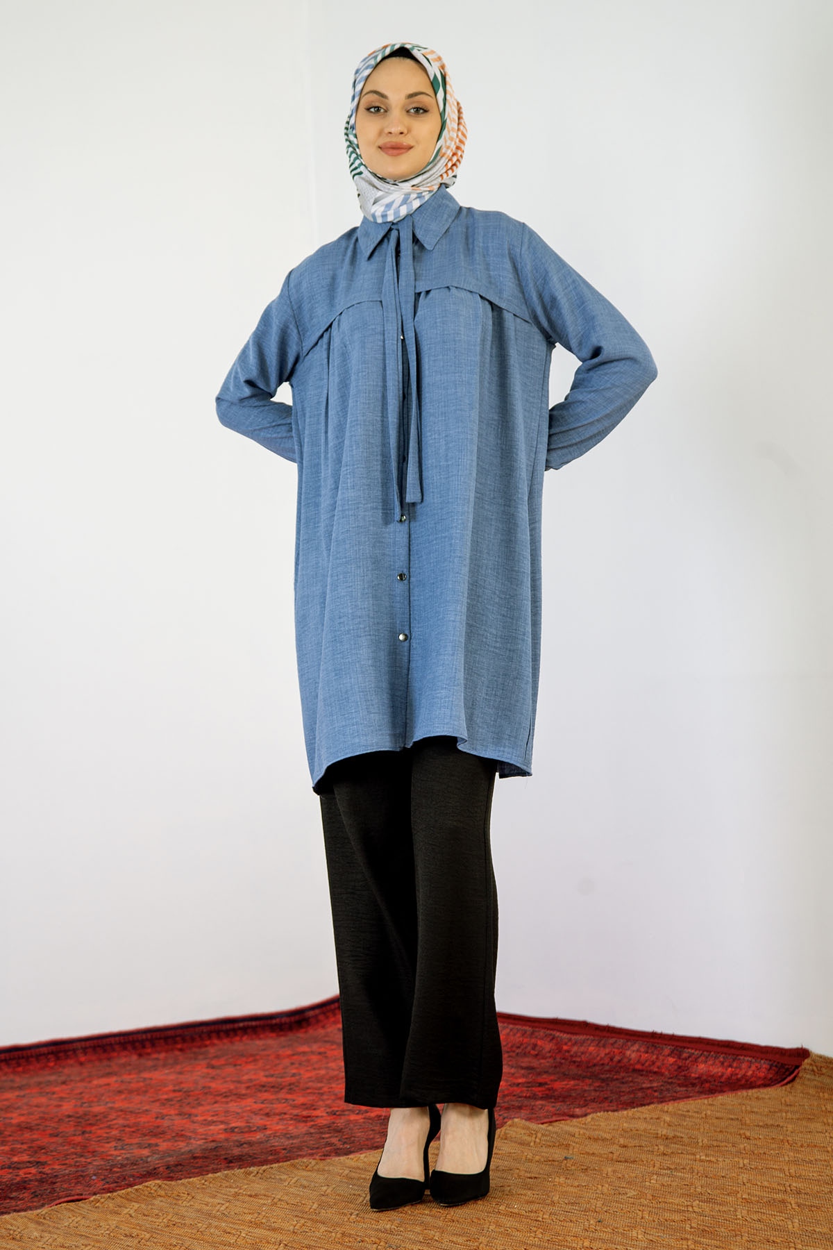 8219 Tunik 44-52 Roba - Indigo - 1