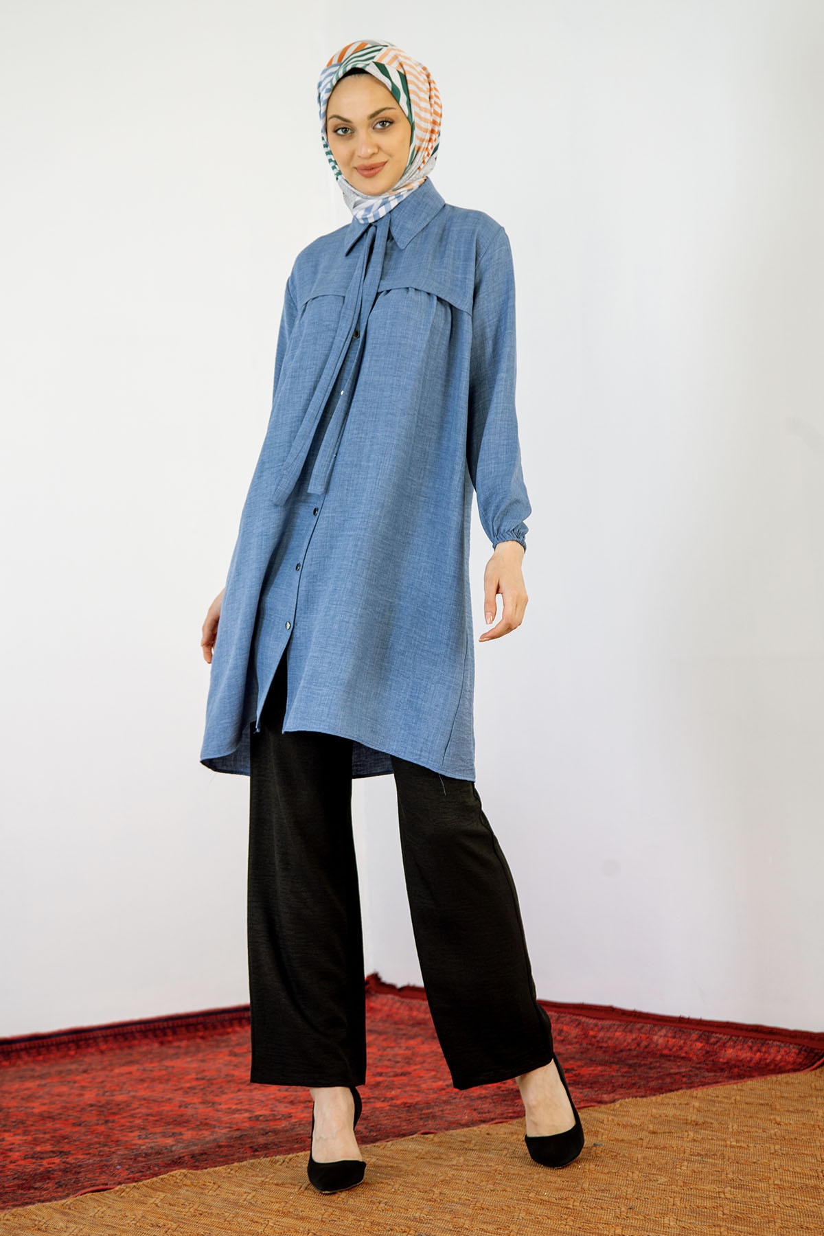 8219 Tunik 44-52 Roba - Indigo - 2