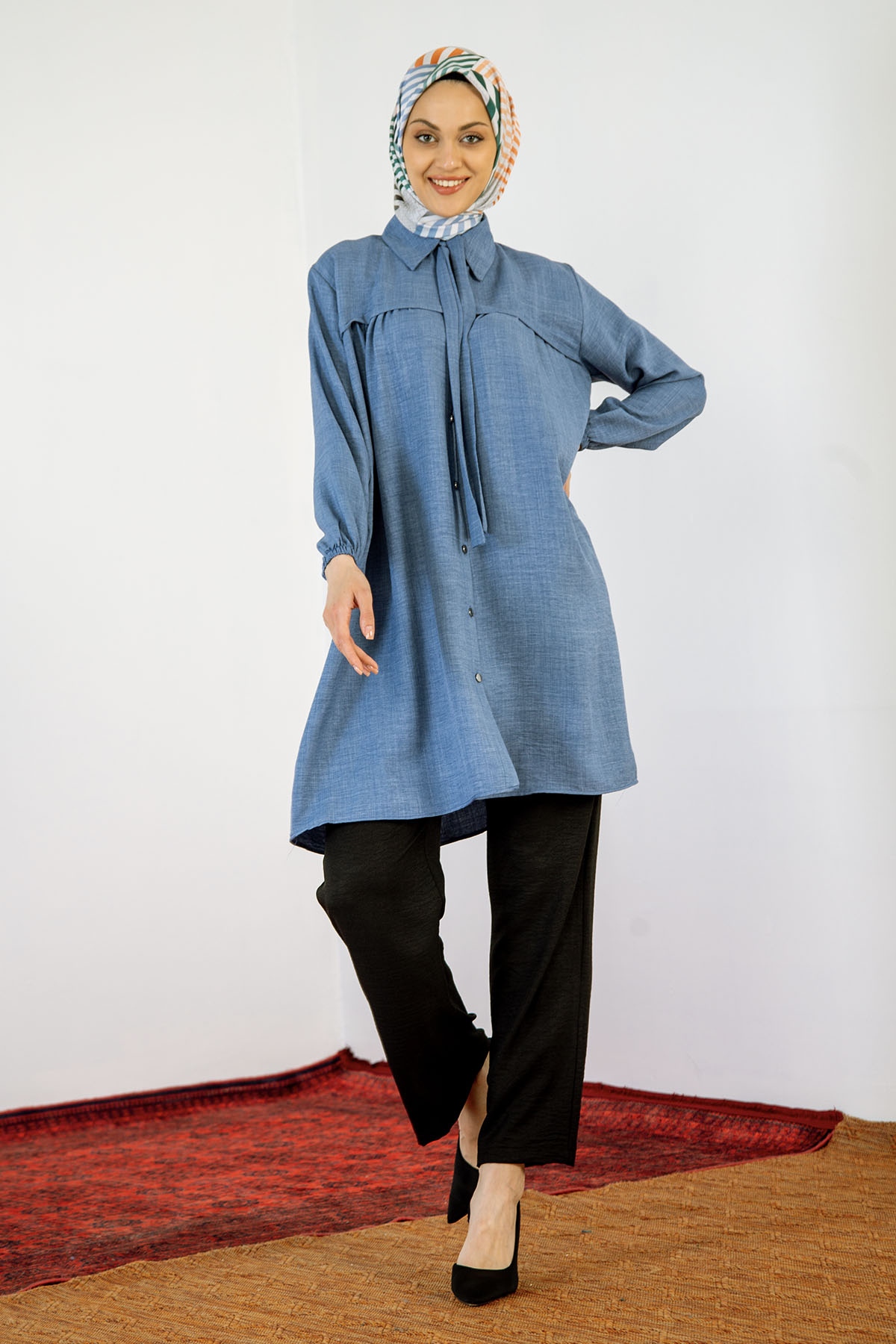 8219 Tunik 44-52 Roba - Indigo - 3