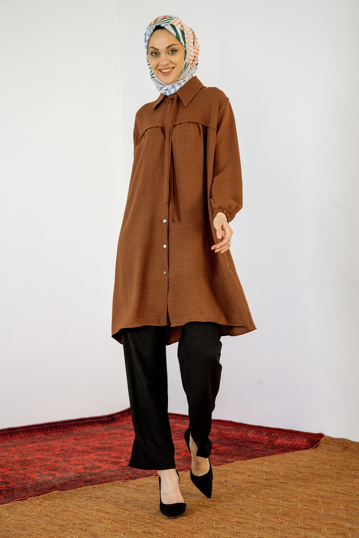 8219 Tunik 44-52 Roba - Kiremit - 1