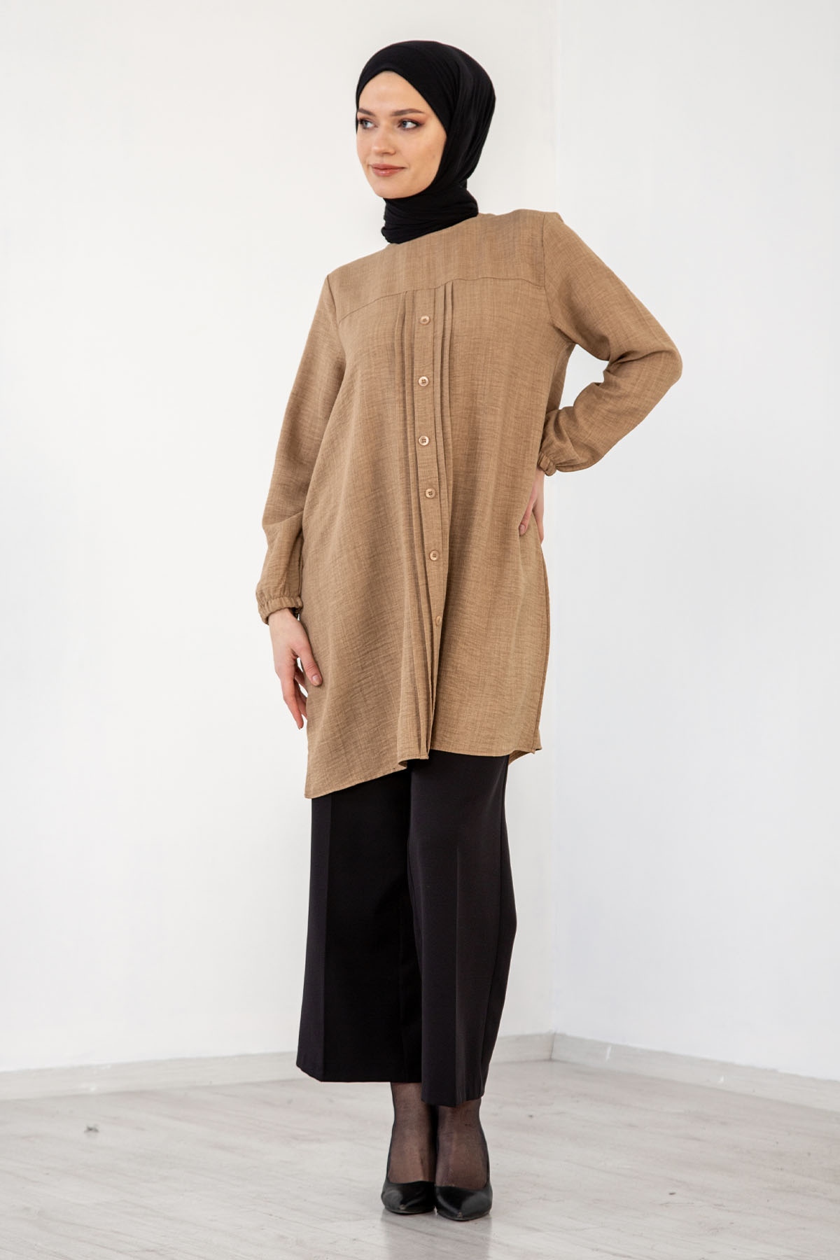 8232 Tunik 44-52 - Bej - 2