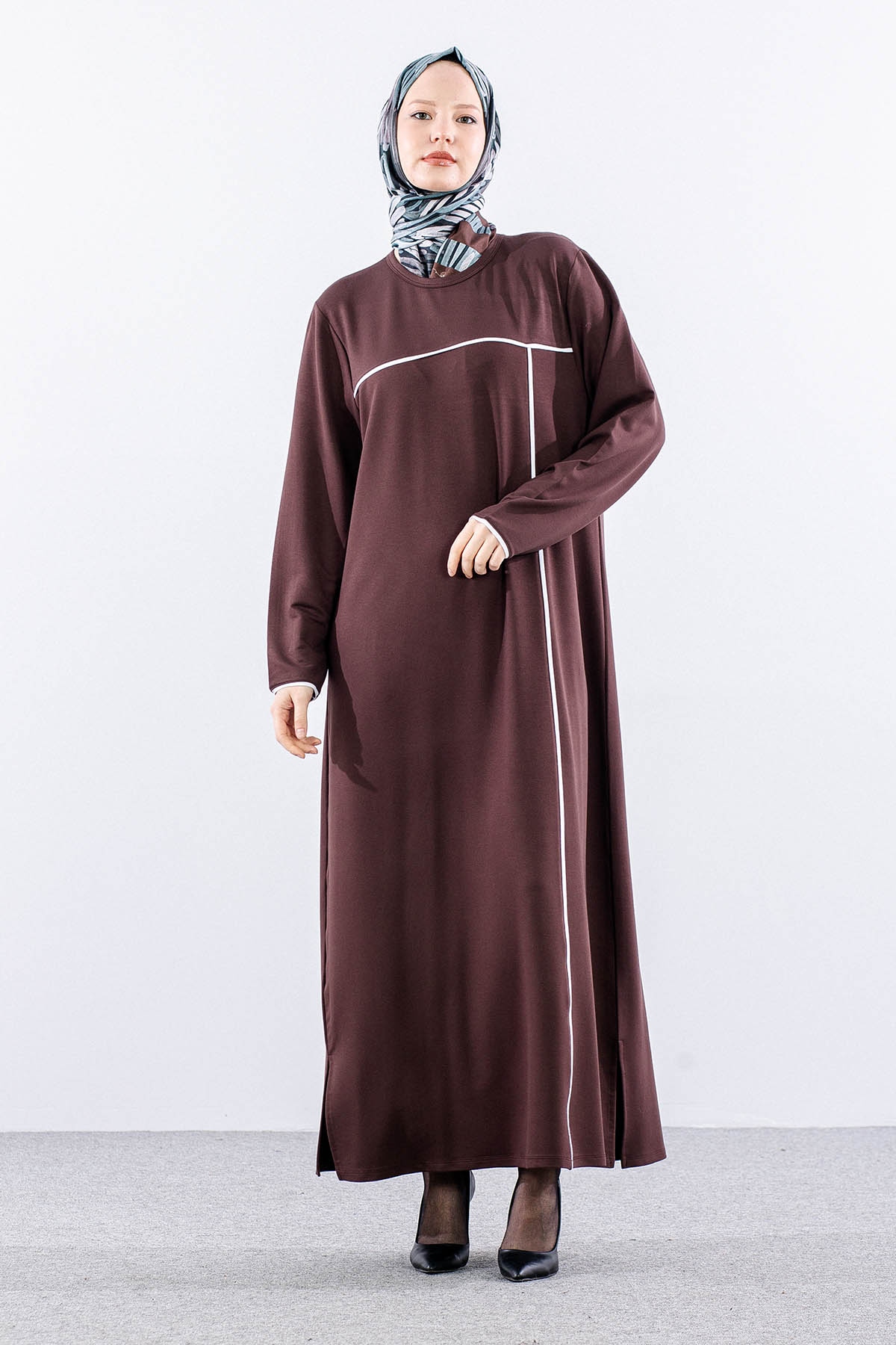 8307 Elbi̇se 44-52 Biye Detay - Kahve - 1