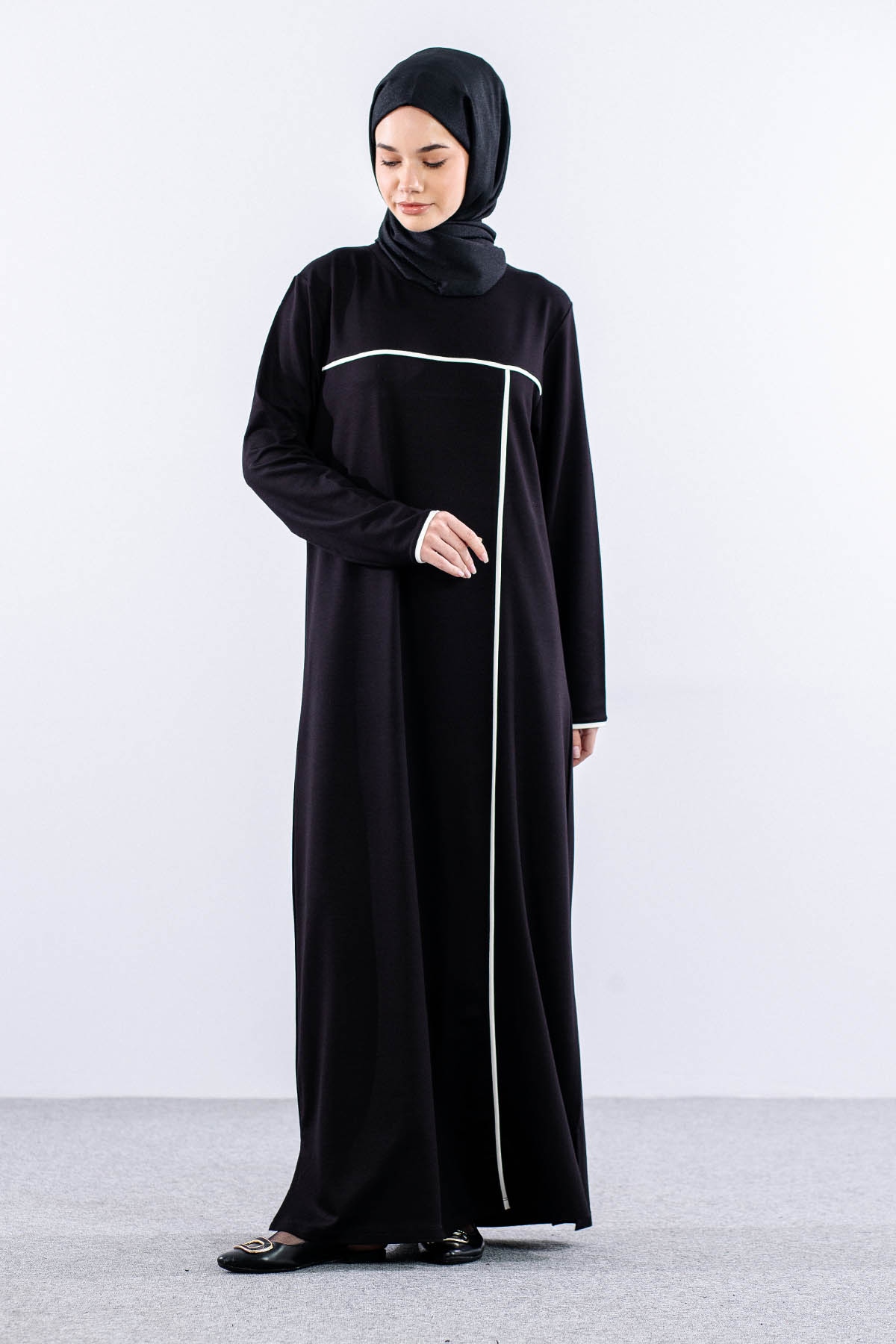 8307 Spor Elbise 44-52 - Siyah - 1