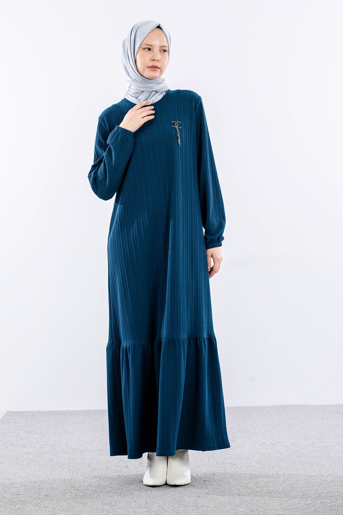 8339 Elbise 3-4-5-6 - Petrol - - 3