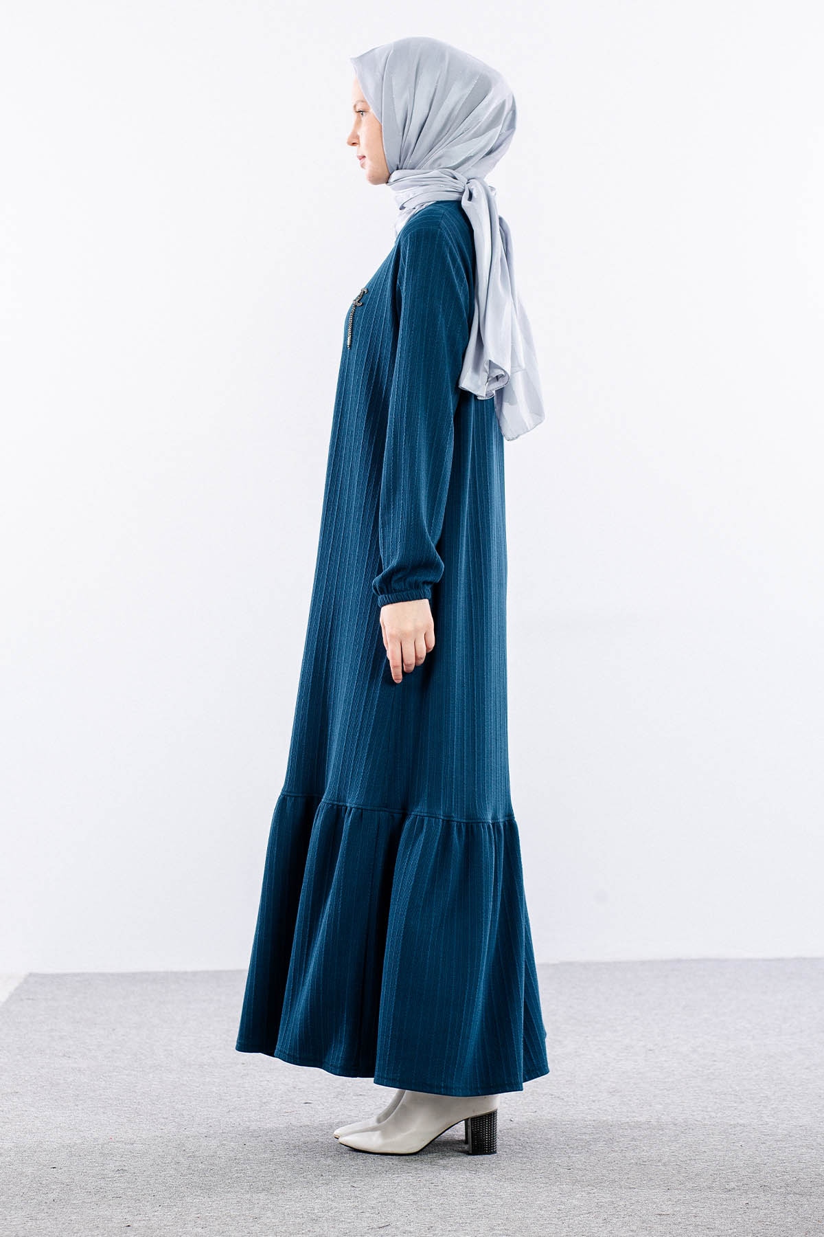 8339 Elbise 3-4-5-6 - Petrol - - 4