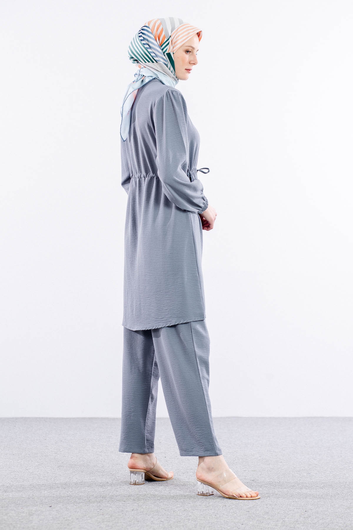 8347 Takim 44-50 Tunel - Gri - 4