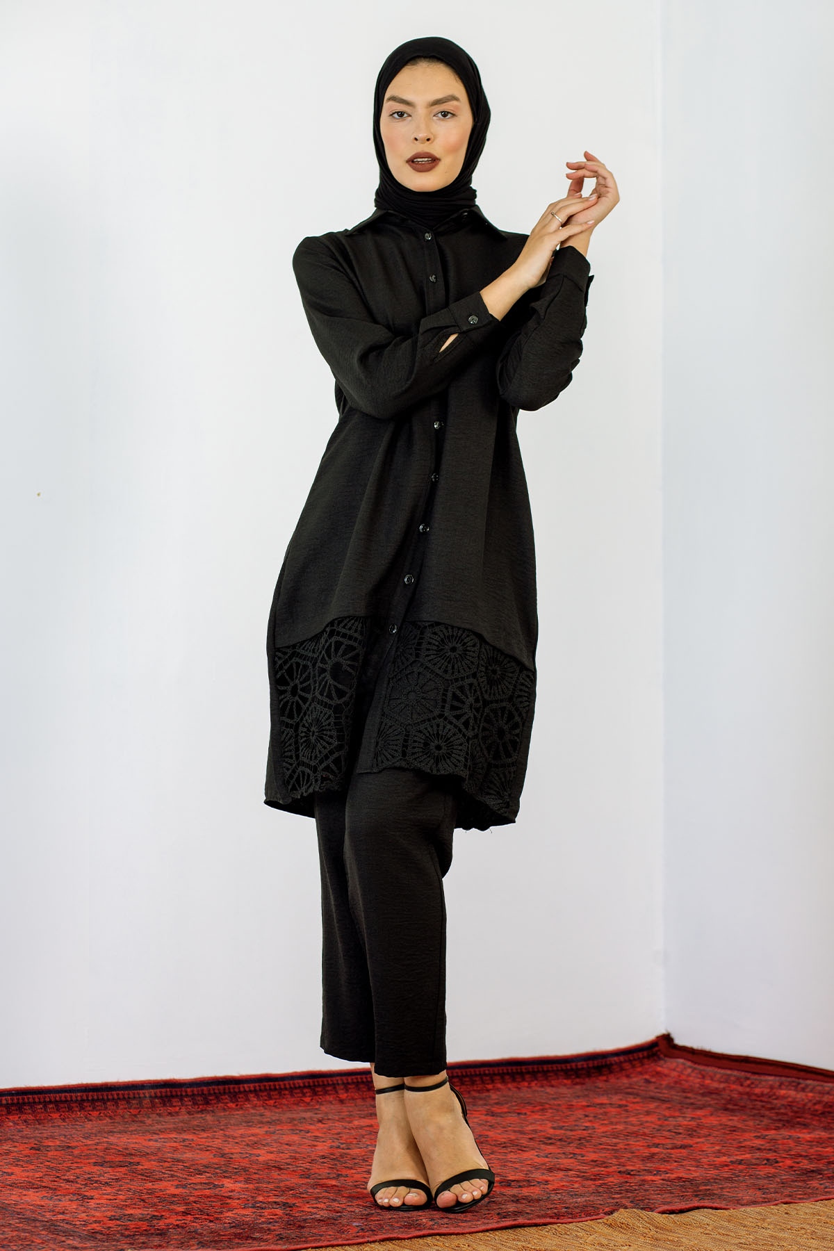 8369 Takim 44-50 Dntl - Siyah - 1