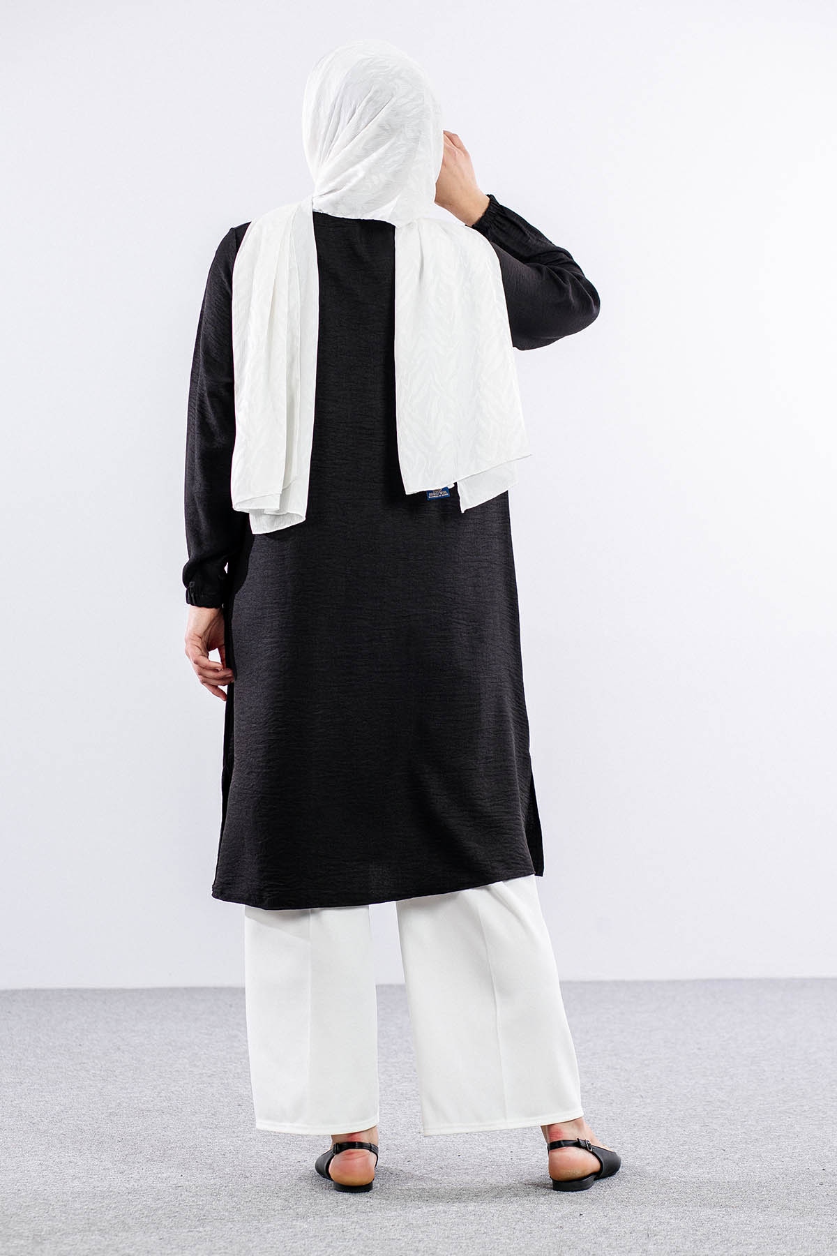 8391 Gömlek 44-52 Ktn - Siyah - 4