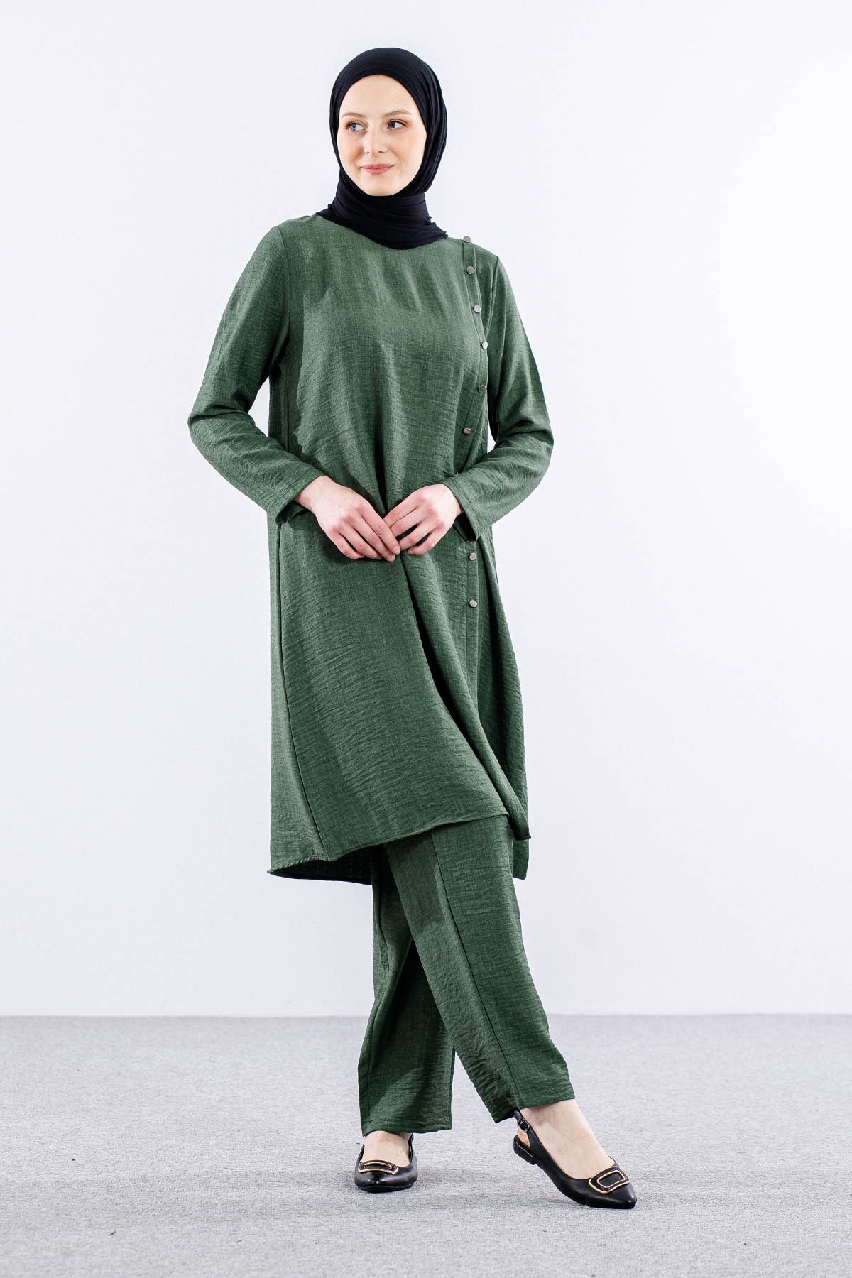 8394 Takim 44-50 Ktn - Haki - 1