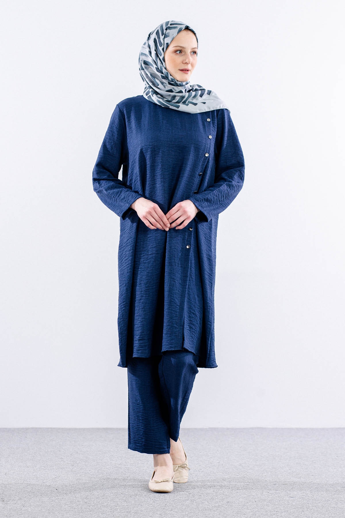 8394 Takim 44-50 Ktn - Lacivert - 1