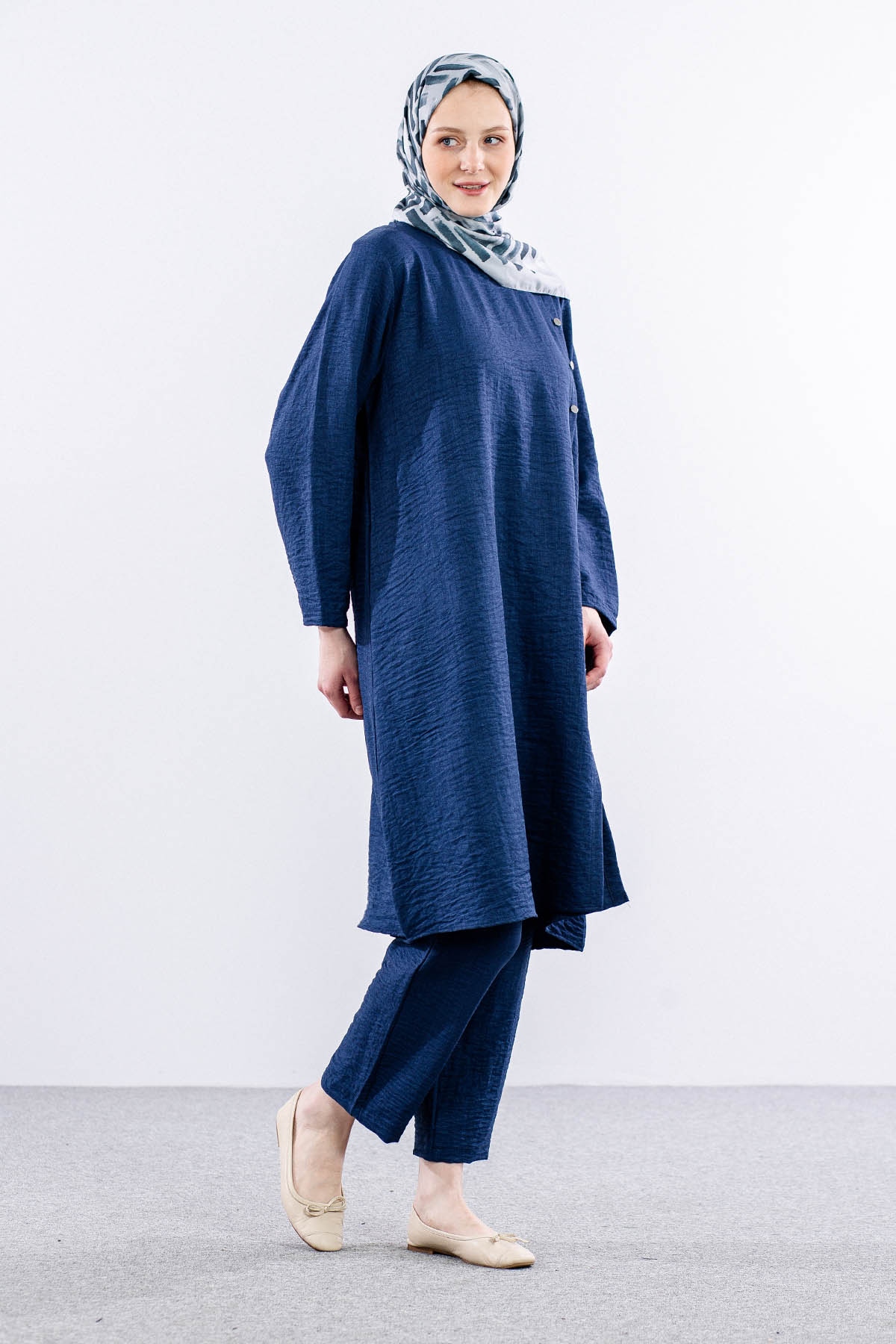 8394 Takim 44-50 Ktn - Lacivert - 2