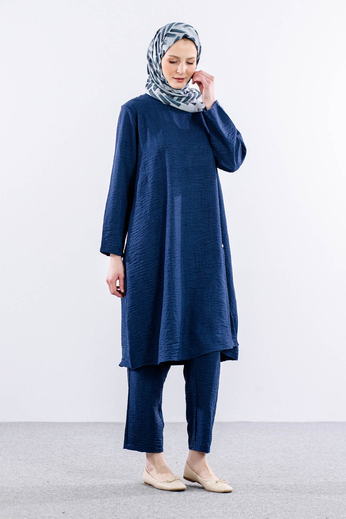 8394 Takim 44-50 Ktn - Lacivert - 3