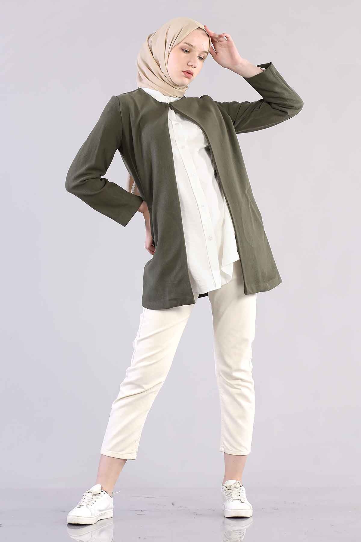 8397 Ceket 38-44 - Haki - 2