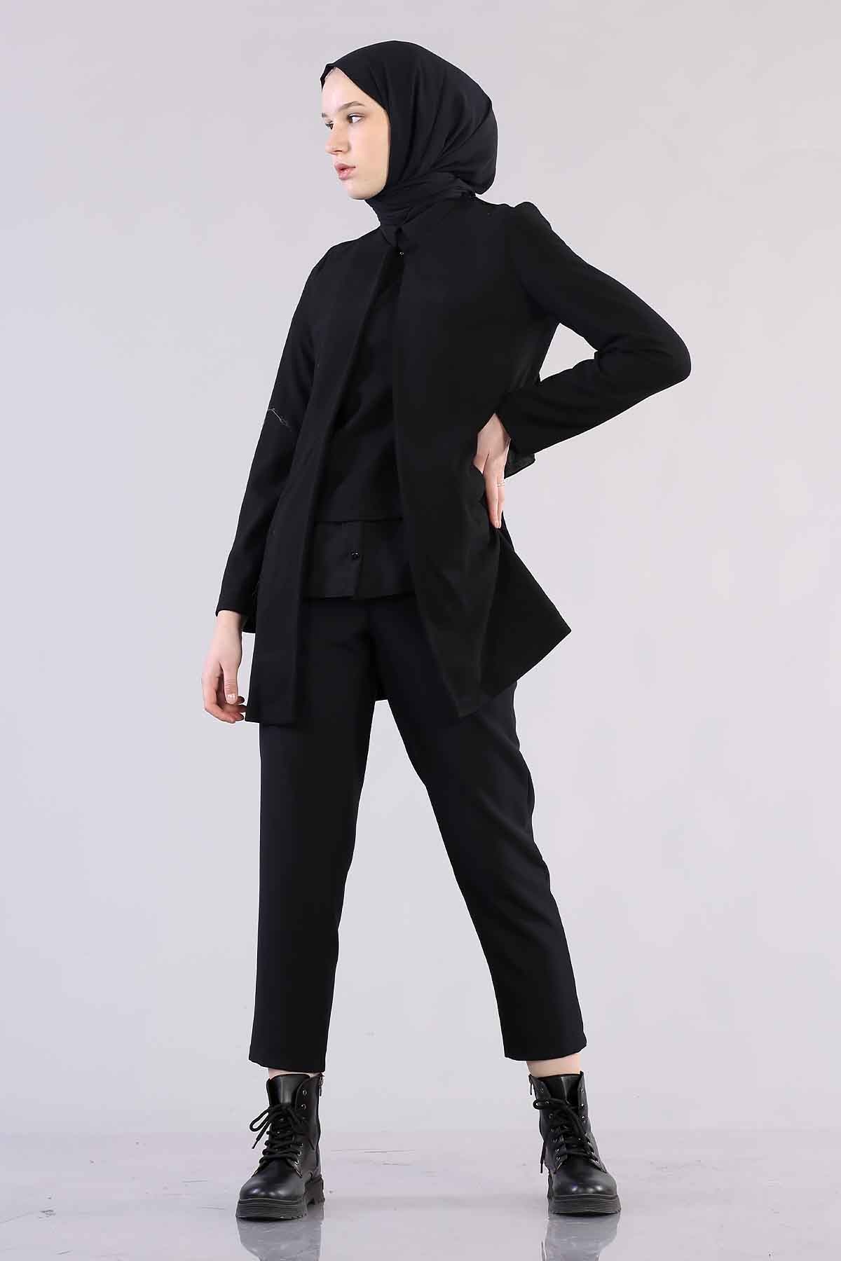 8397 Ceket 38-44 - Siyah - 2