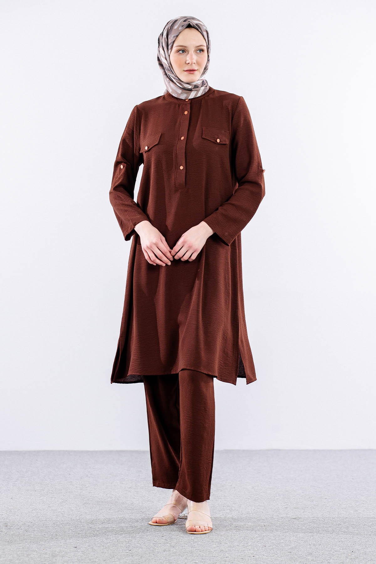 8408 Takim 44-50 Ae - Kahve - 1