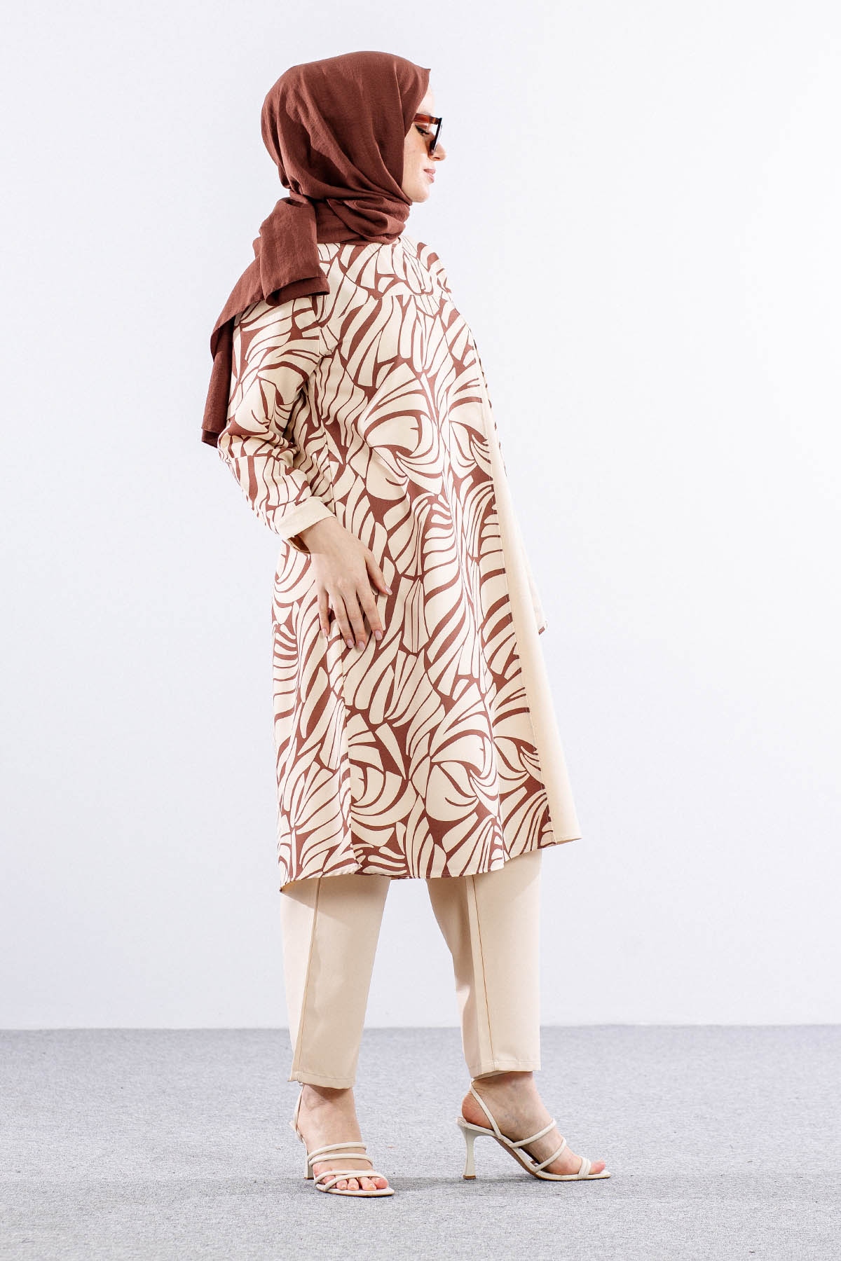 8422 Takim Pant 44-50 - Kahve - 4