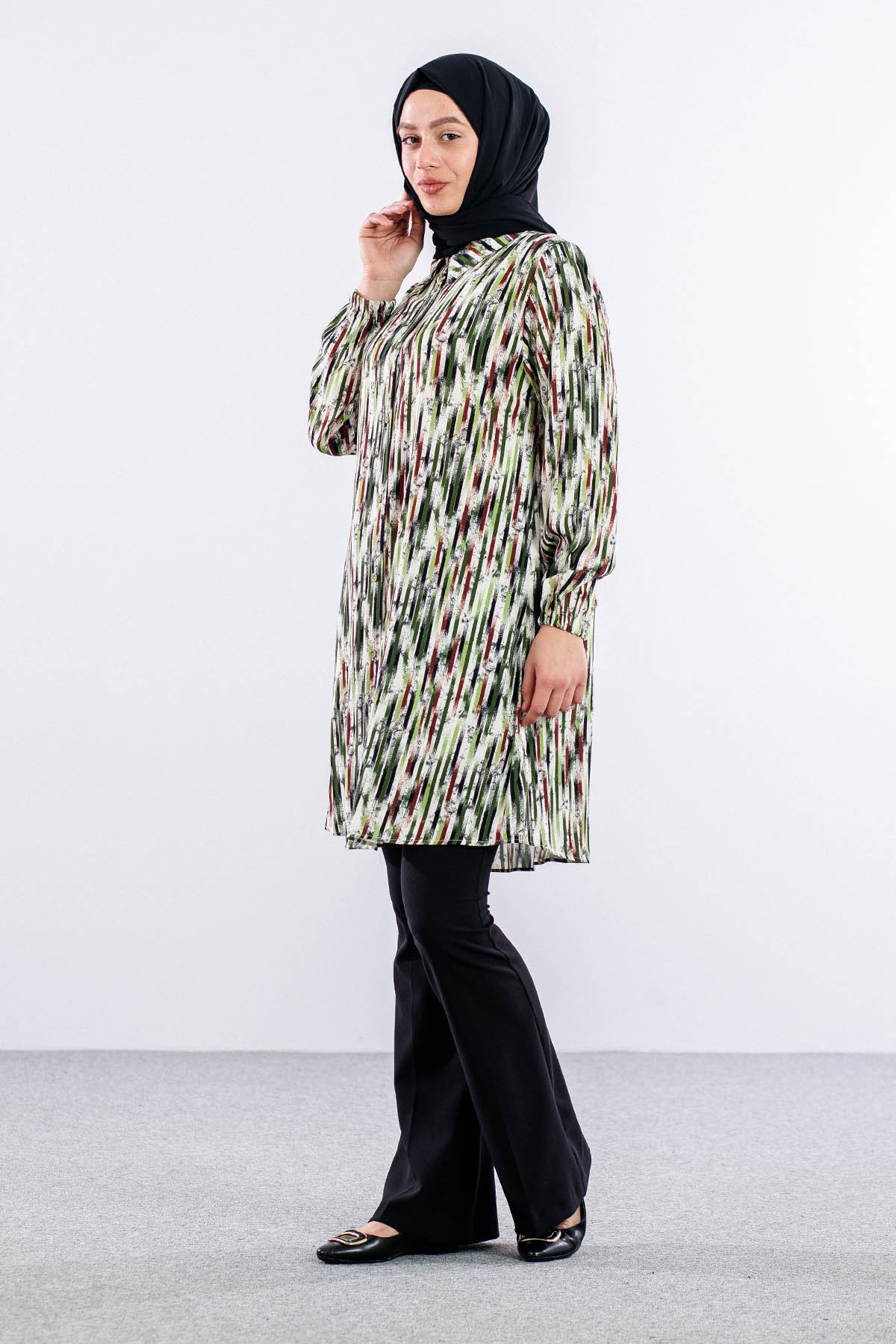 8429 Tunik 44-52 - F.yesili - 2