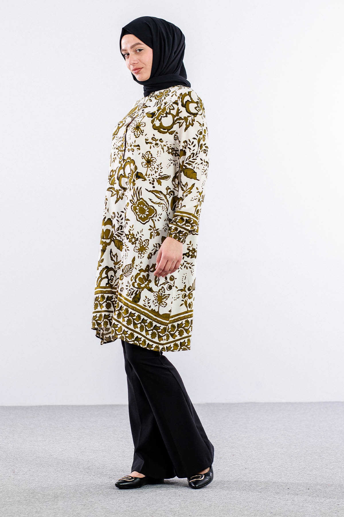 8430 Tunik 44-52 - Haki - 2