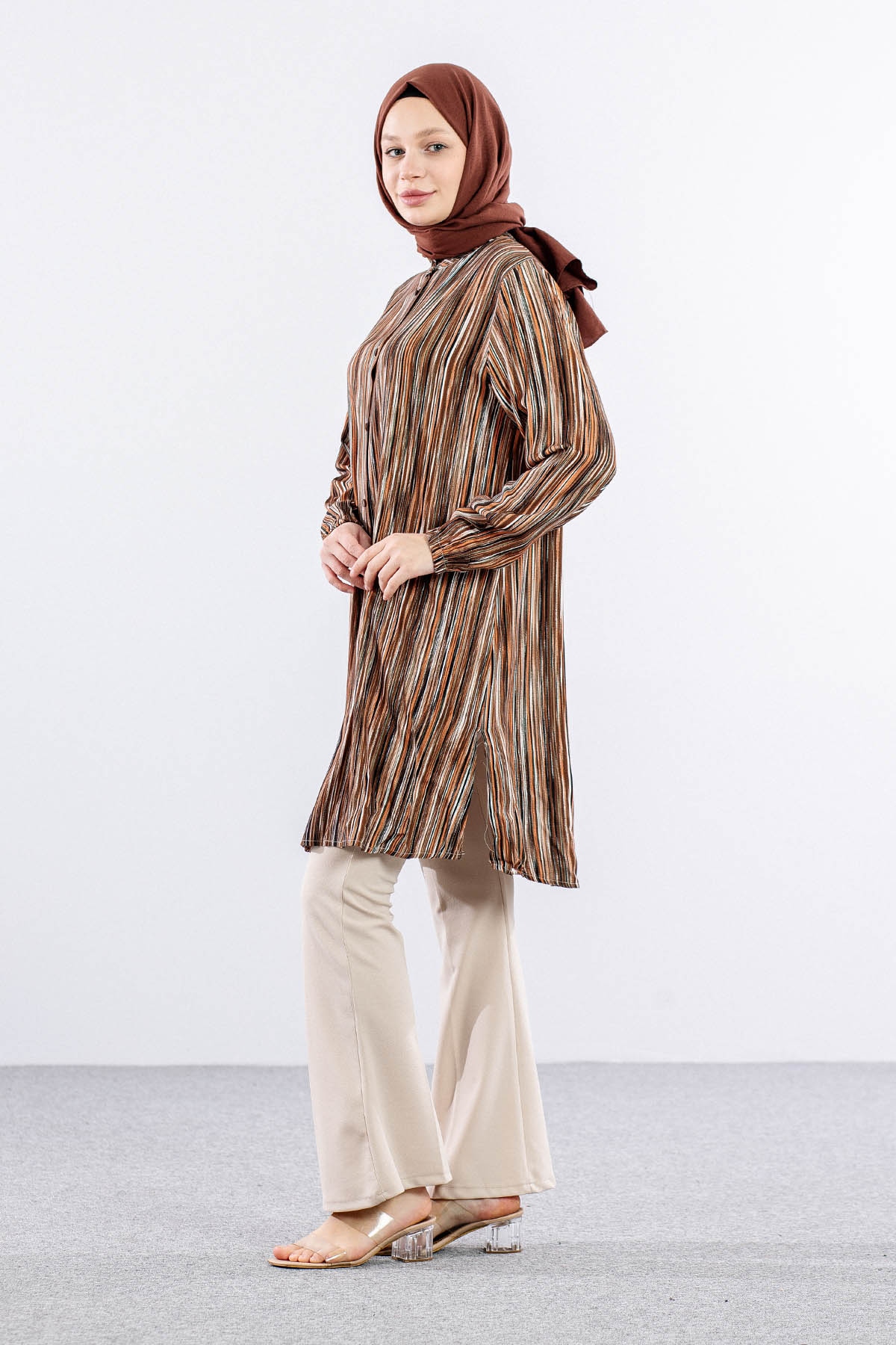 8430 Tunik 44-52 - Kahve - 4