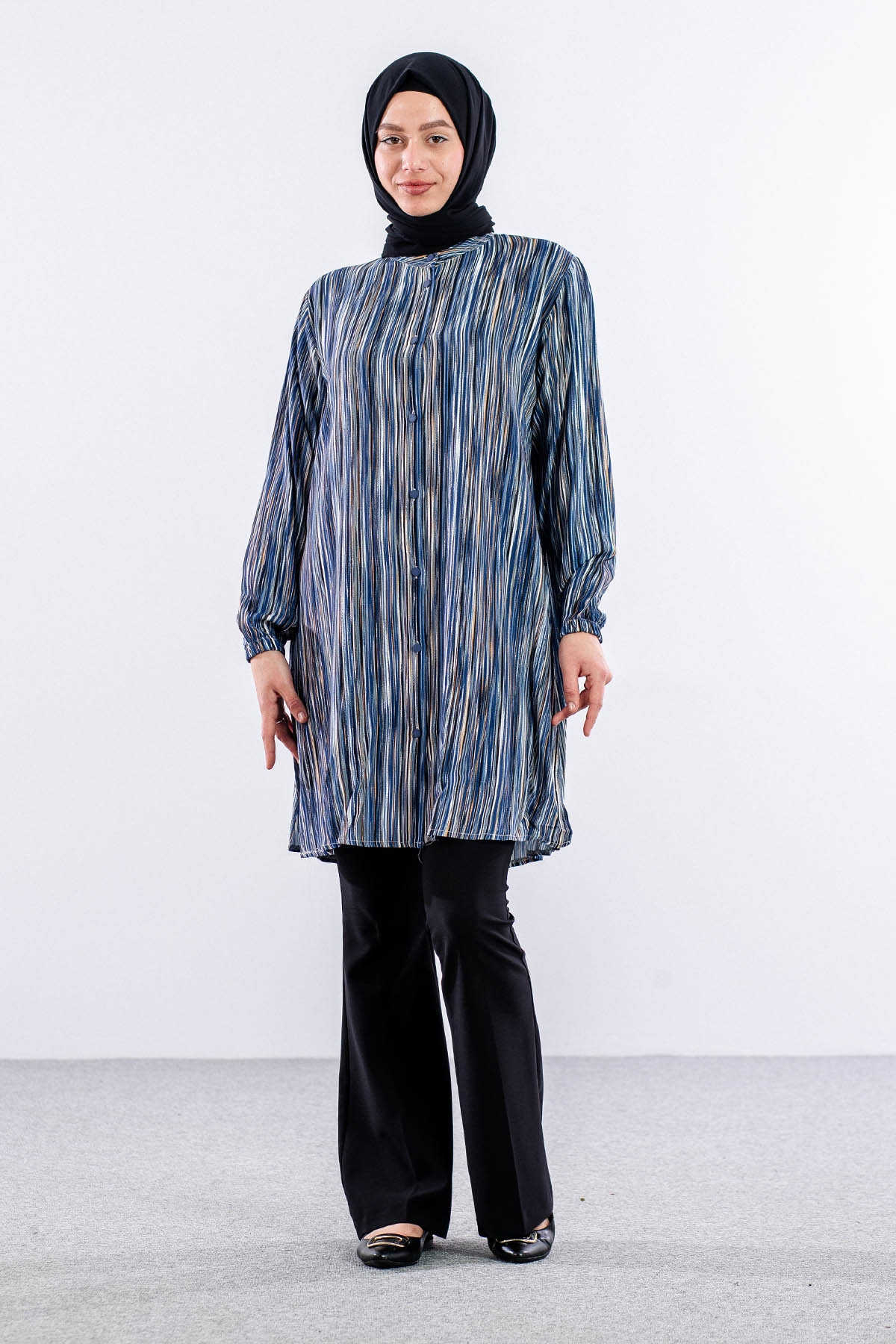 8430 Tunik 44-52 - Lacivert - 1