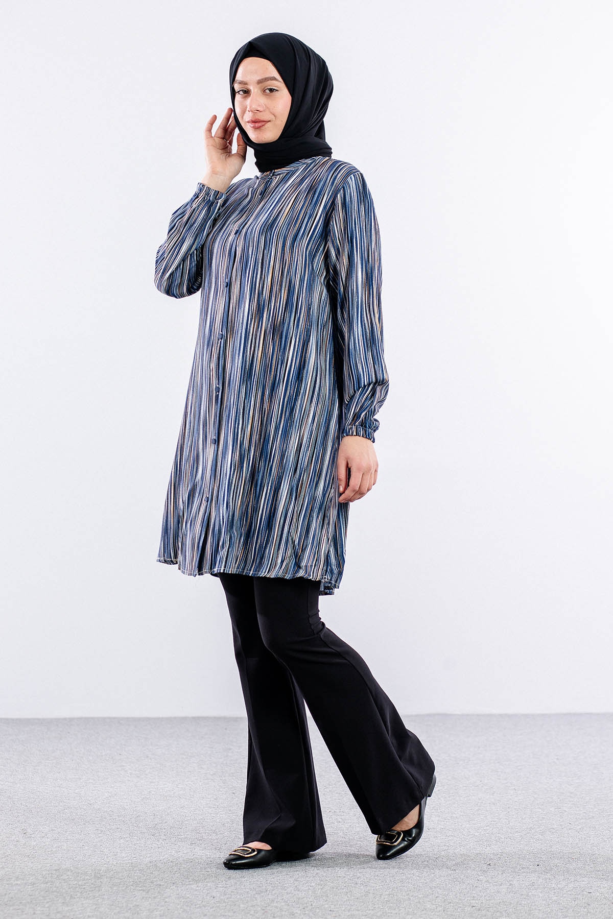 8430 Tunik 44-52 - Lacivert - 3