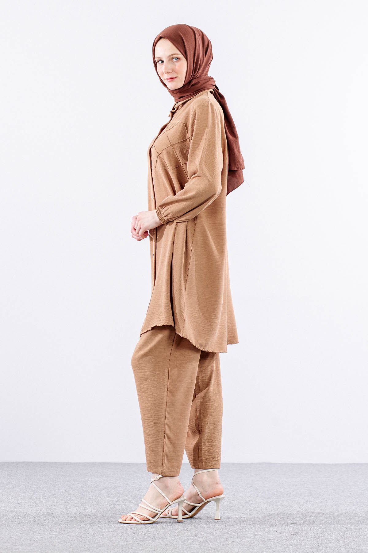 8437 Takim 44-50 Cep - Bej - 3