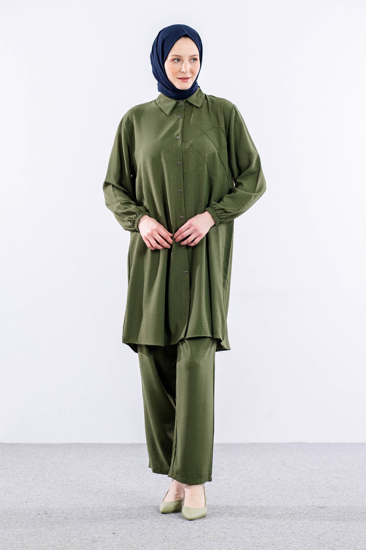 8437 Takim 44-50 Cep - Haki - 1