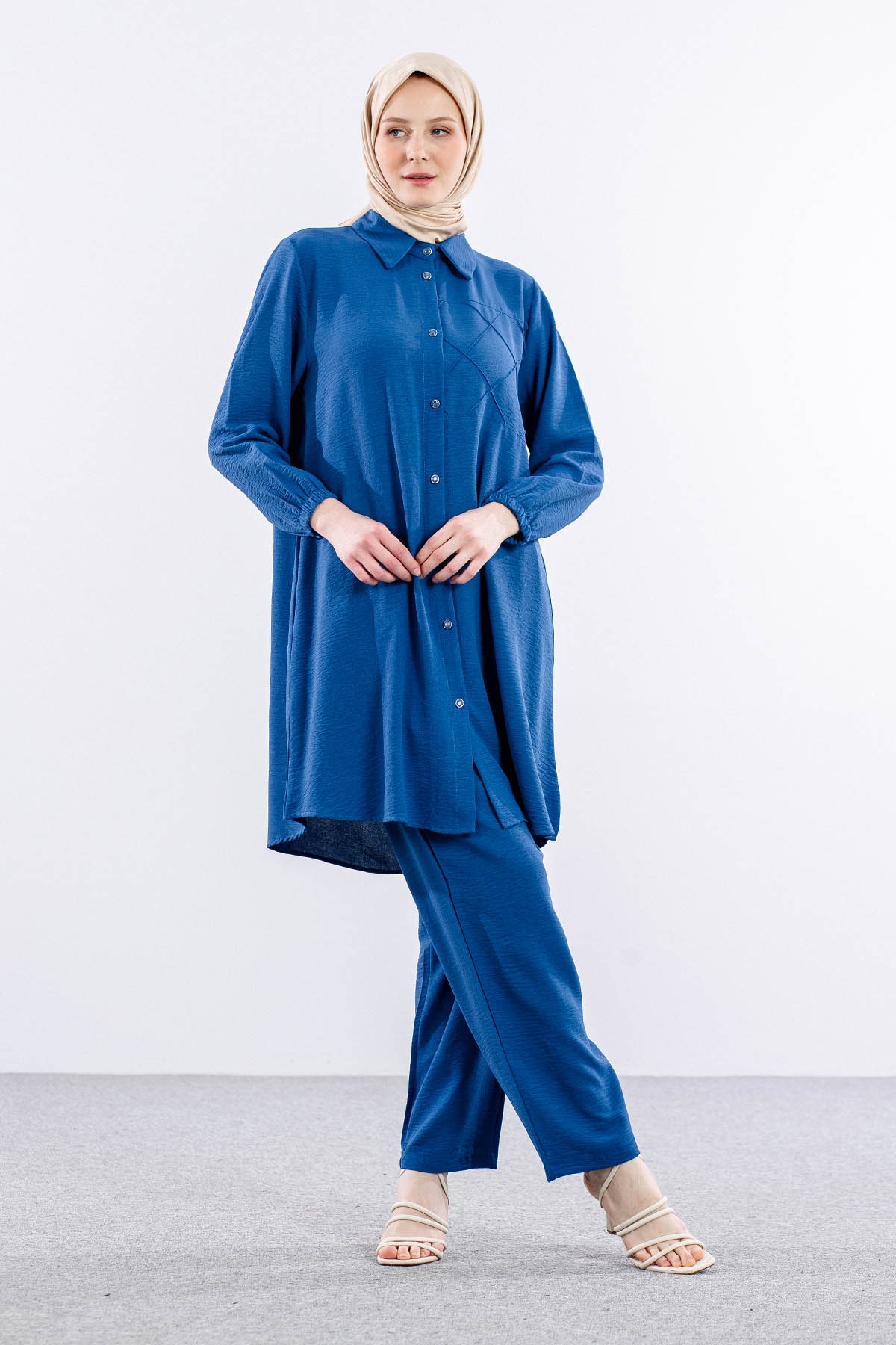 8437 Takim 44-50 Cep - Mavi - 1