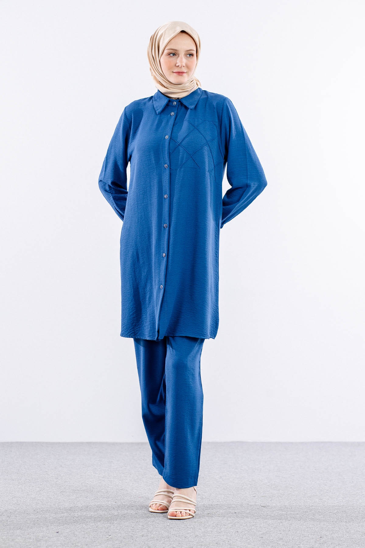 8437 Takim 44-50 Cep - Mavi - 2