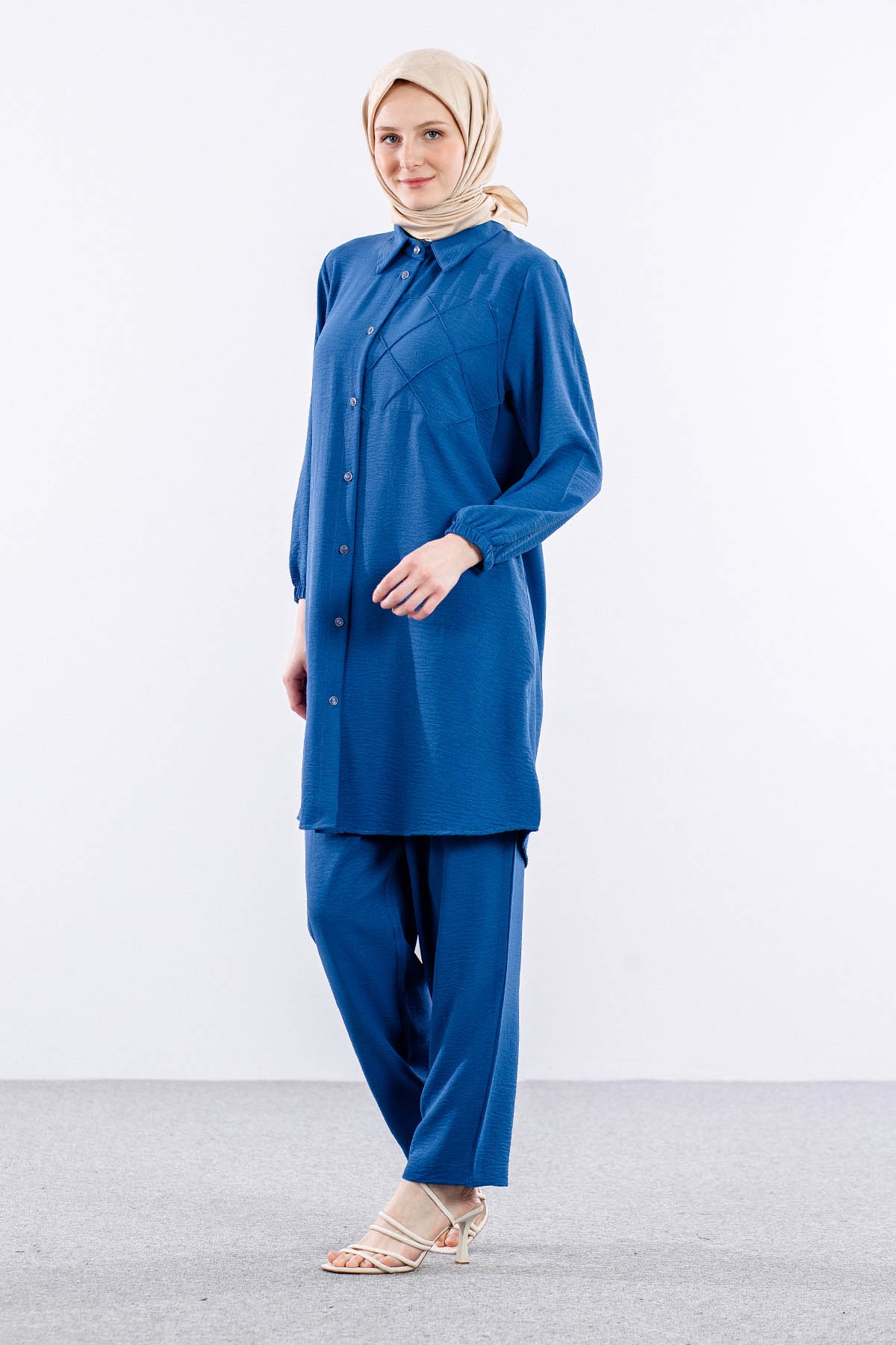 8437 Takim 44-50 Cep - Mavi - 3