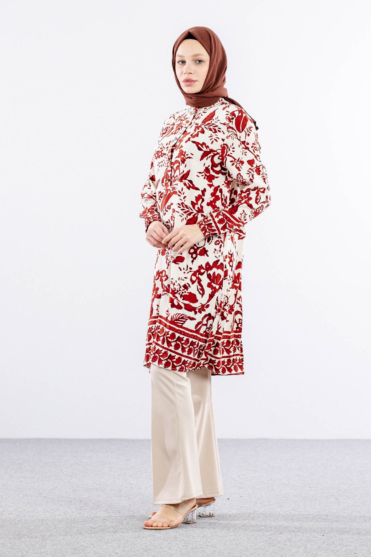 8440 Tunik 44-52 ççk - Bordo - 3