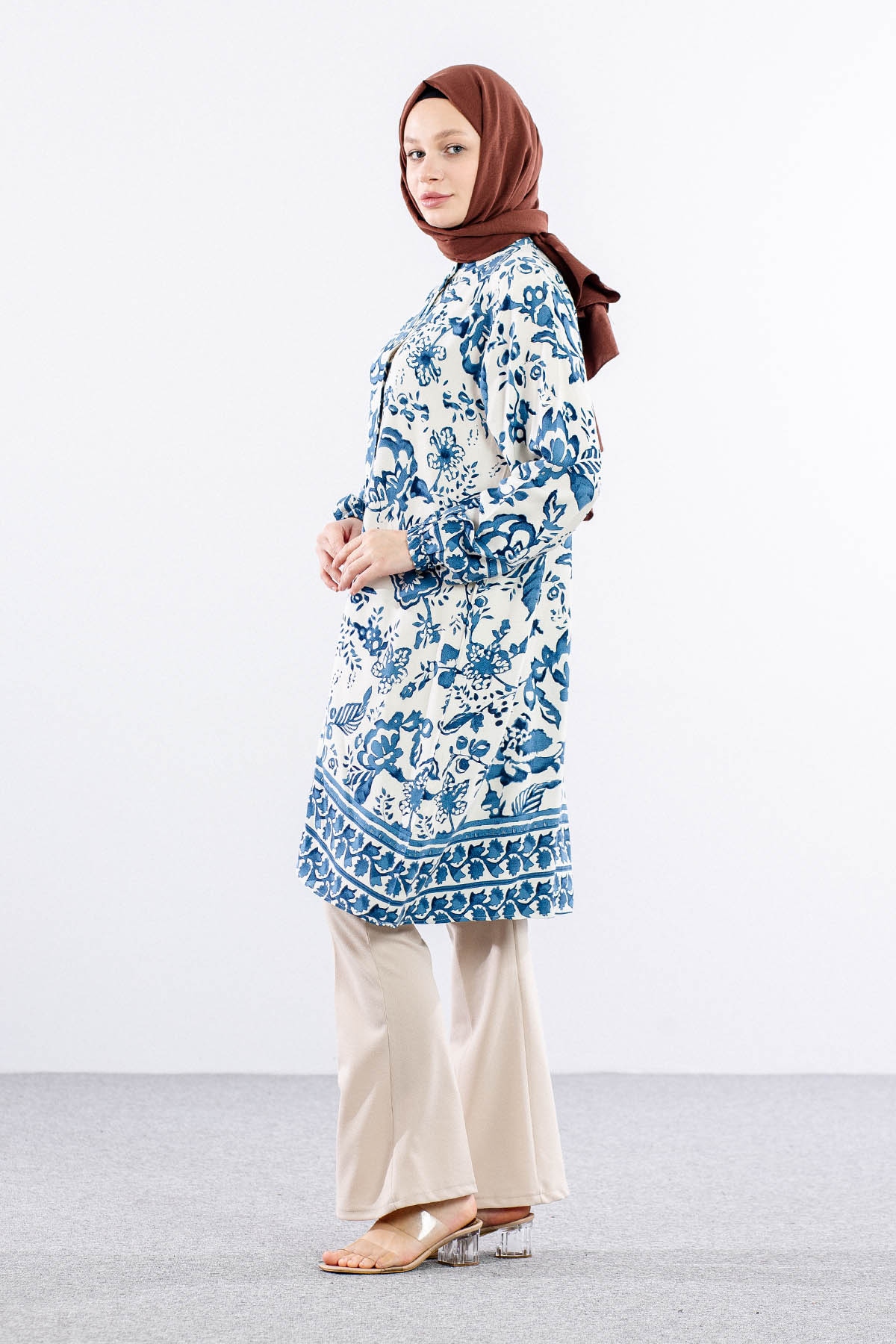 8440 Tunik 44-52 ççk - Mavi - 2