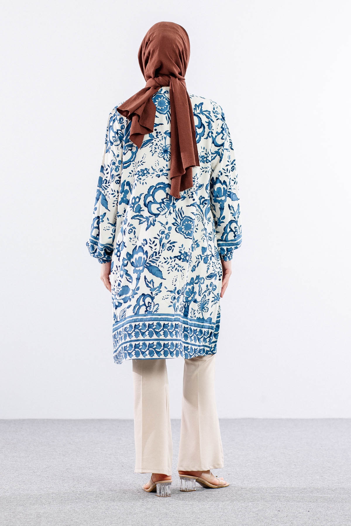 8440 Tunik 44-52 ççk - Mavi - 3