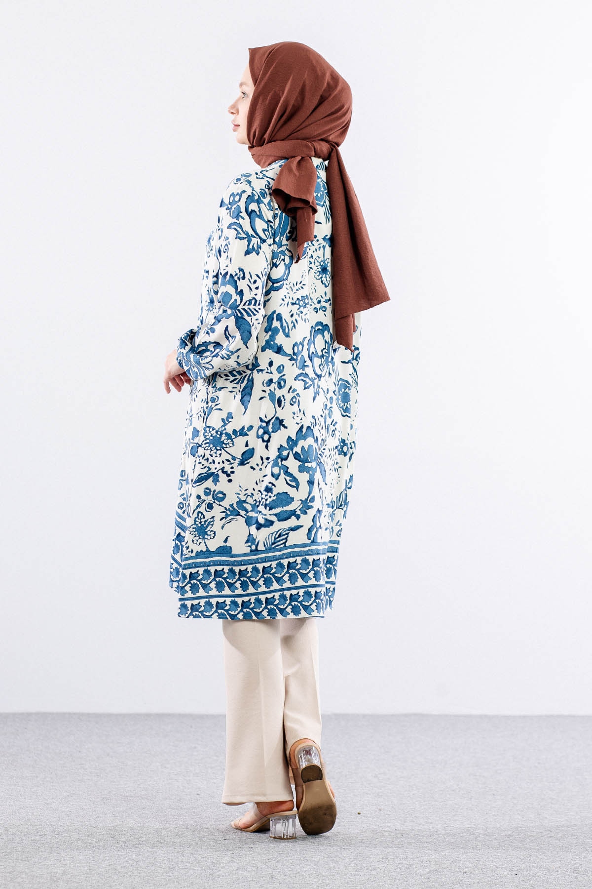 8440 Tunik 44-52 ççk - Mavi - 4