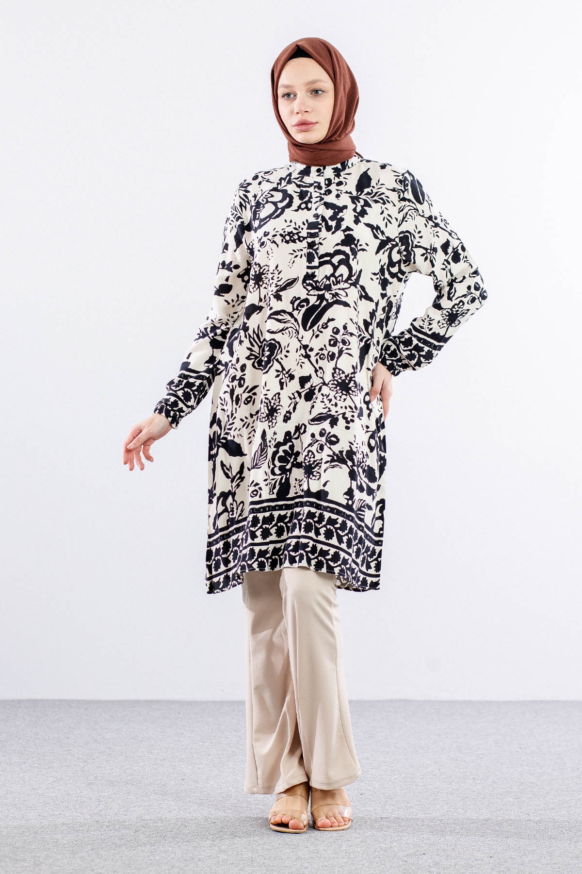 8440 Tunik 44-52 ççk - Siyah - 1