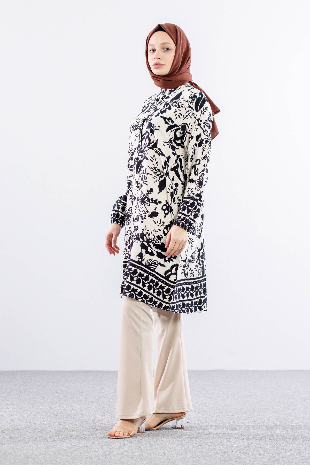 8440 Tunik 44-52 ççk - Siyah - 3