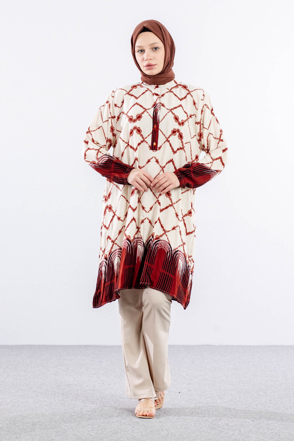 8440 Tunik 44-52 Dsn - Kiremit - 2