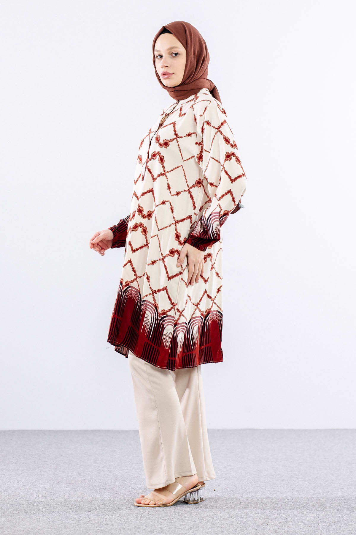 8440 Tunik 44-52 Dsn - Kiremit - 3