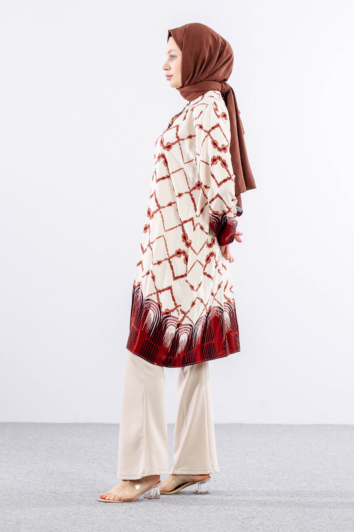 8440 Tunik 44-52 Dsn - Kiremit - 4